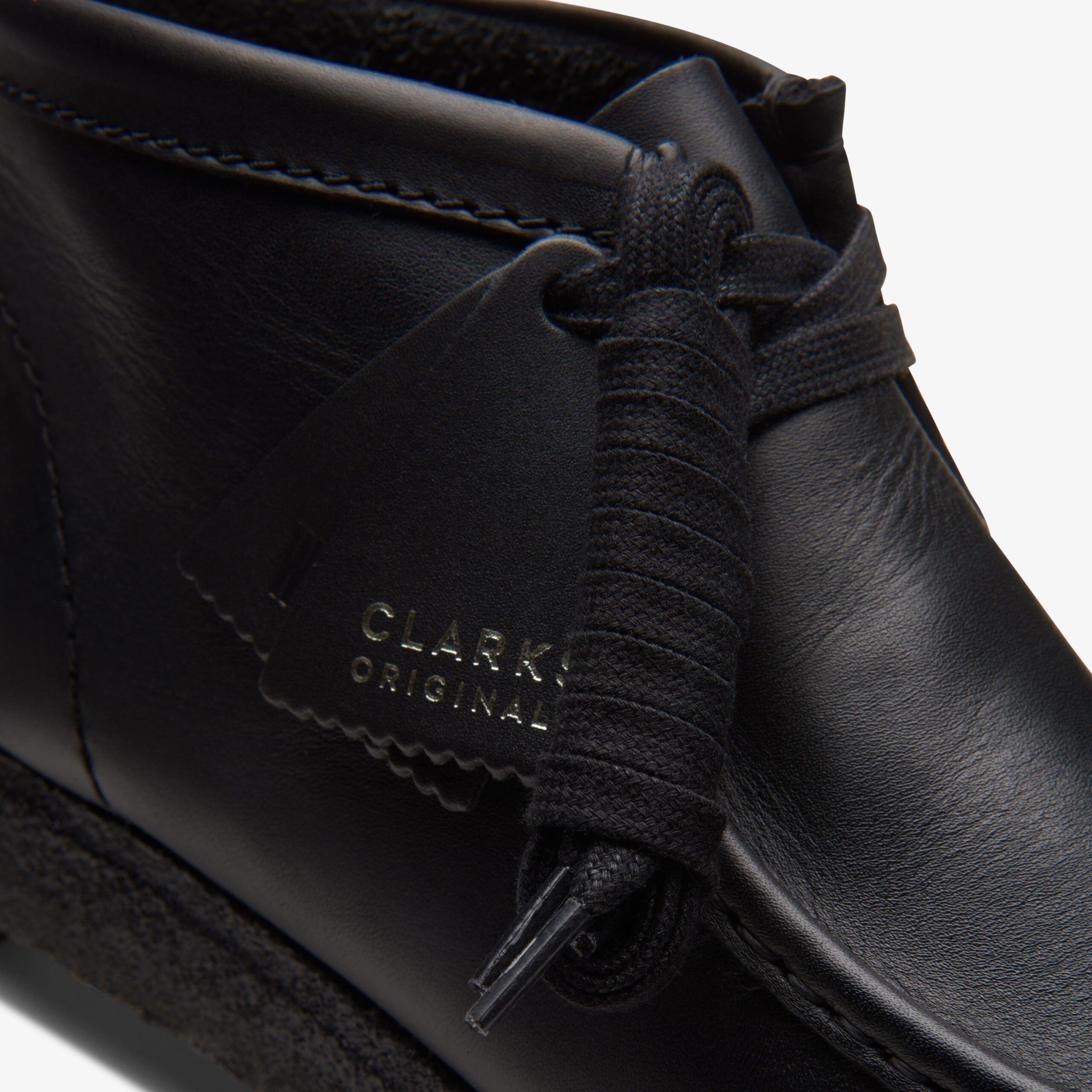 Wallabee Boot Black Leather - Image 7