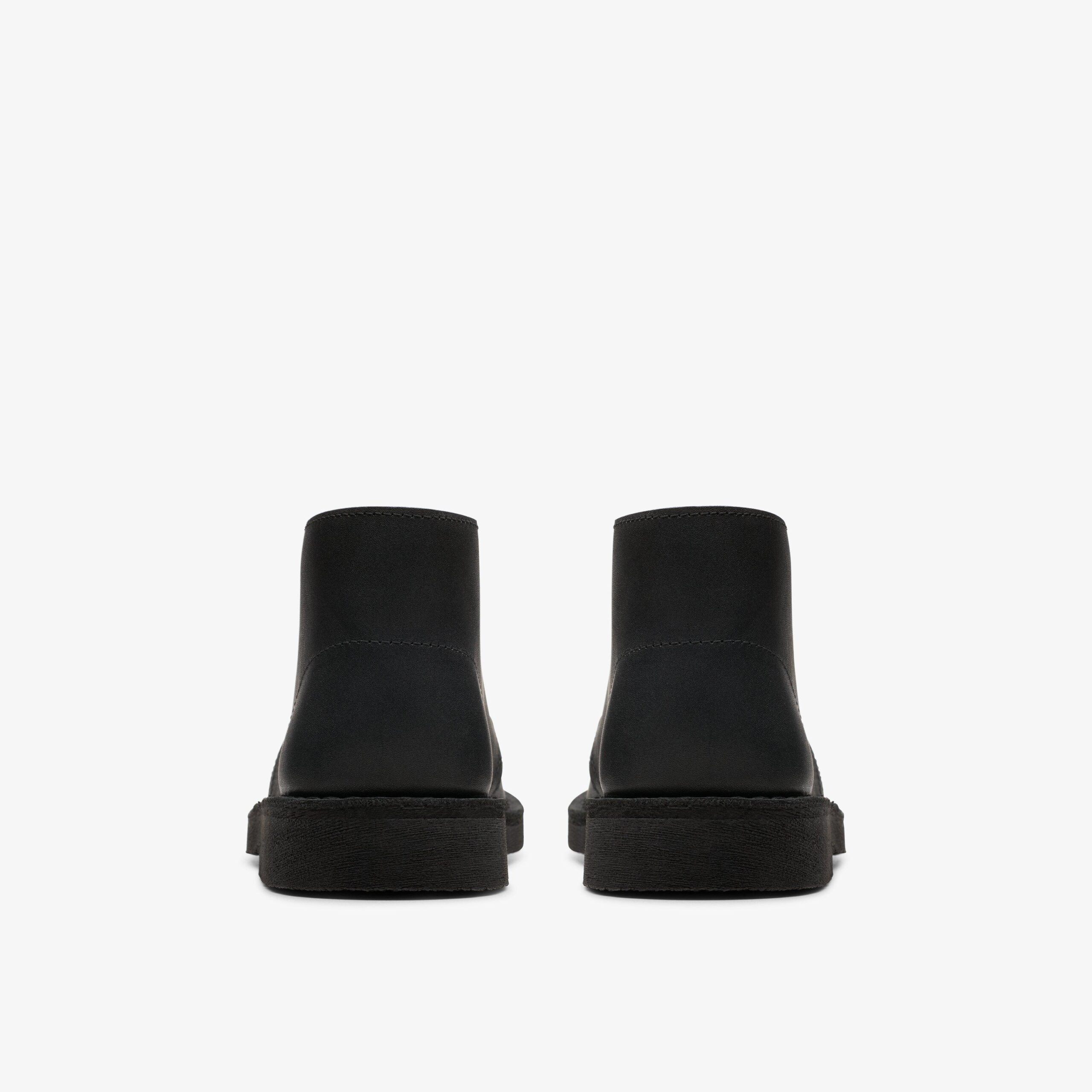 Desert Boot Older Black Leather - Image 5