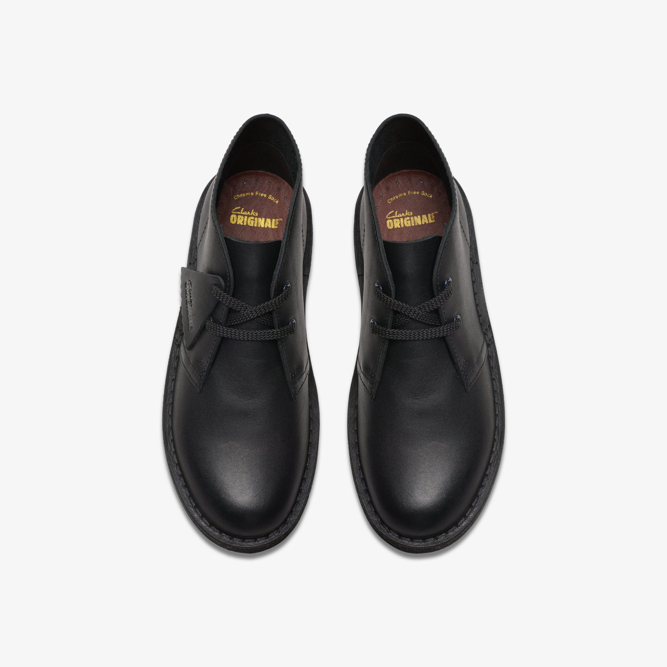 Desert Boot Older Black Leather - Image 6