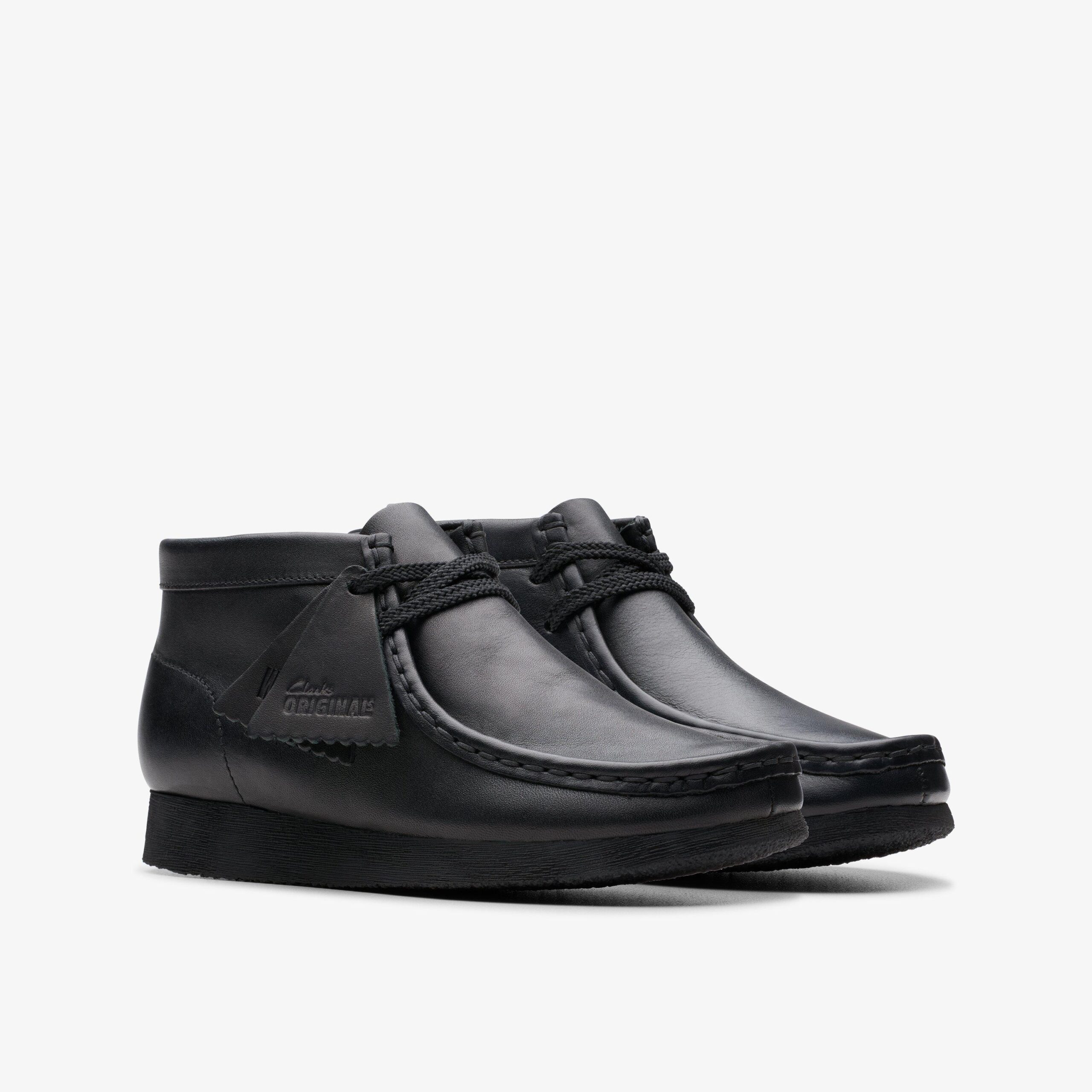 Wallabee Boot Older Black Leather - Image 4