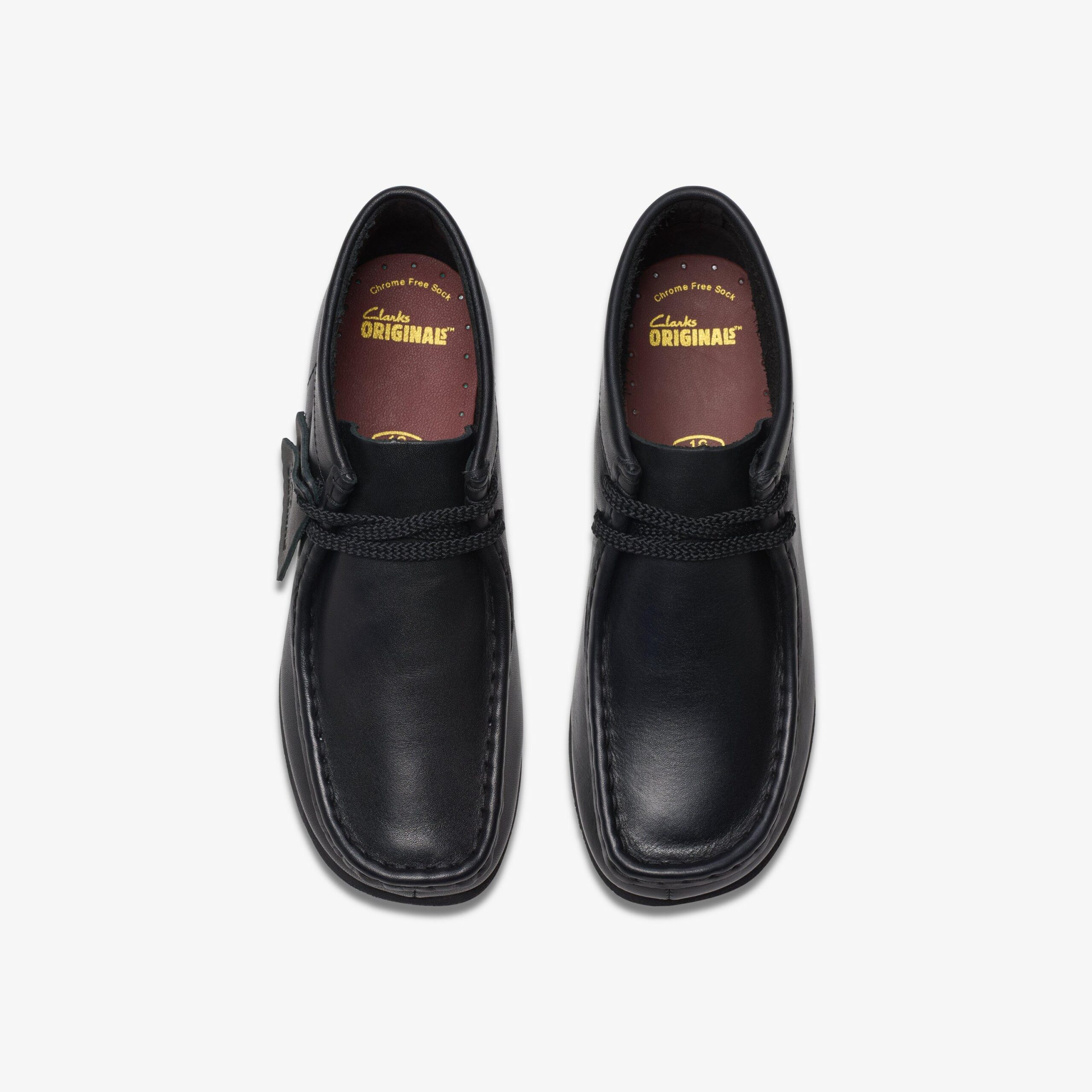 Wallabee Boot Older Black Leather - Image 6