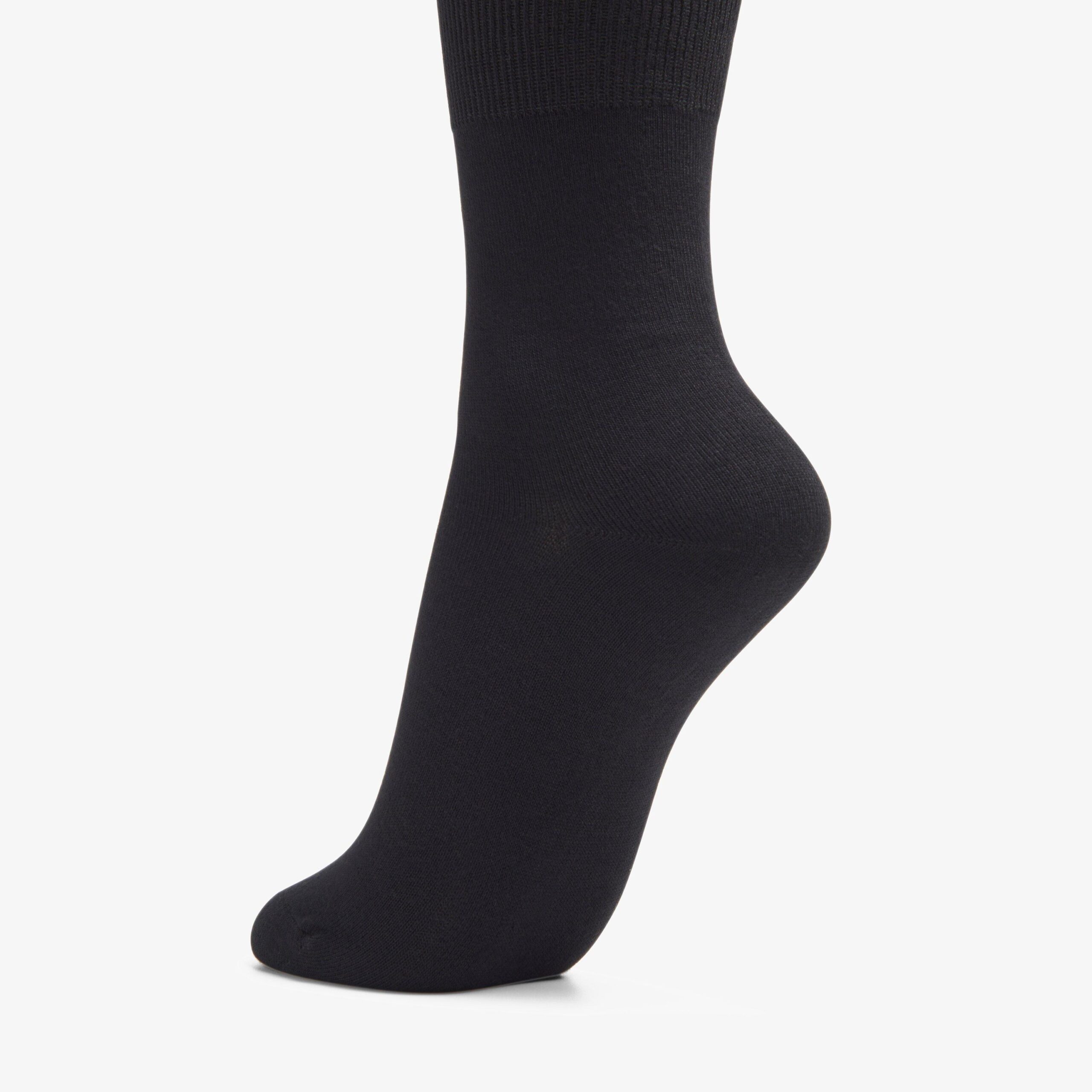 Solid Dress Crew Sock Black - Image 2