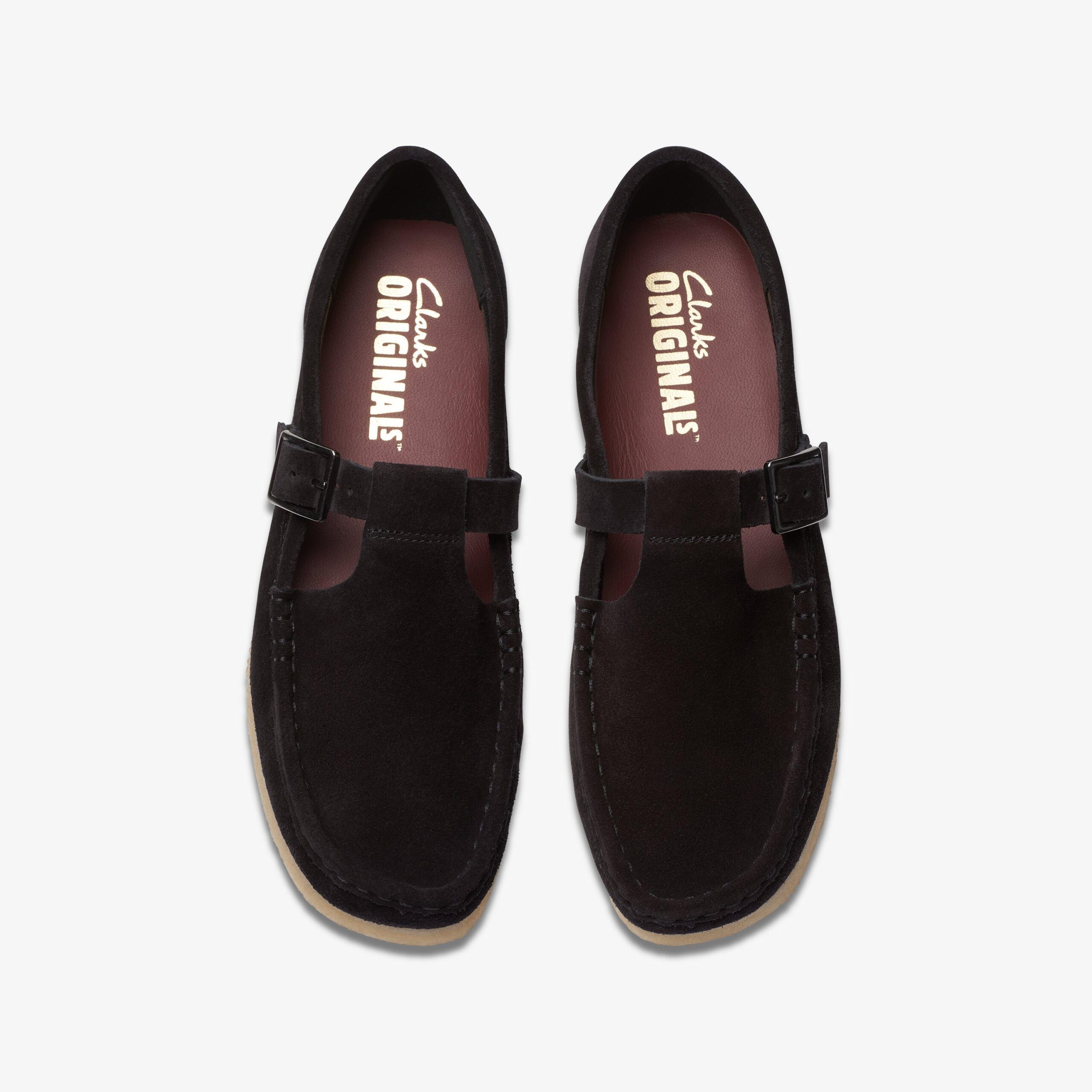 Wallabee T-Bar Black Suede - Image 5
