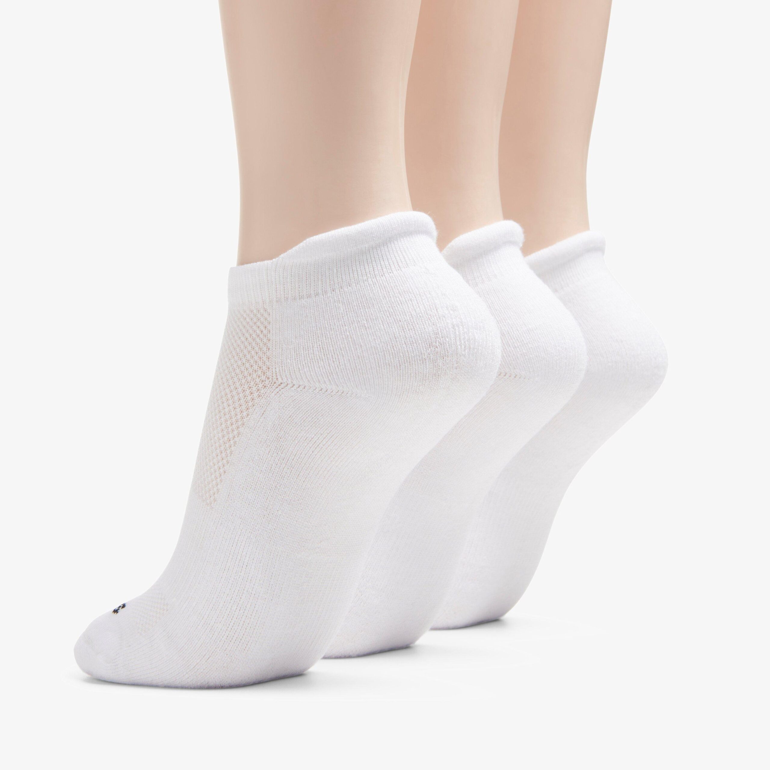 3 Pack Solid Athletic Sock White - Image 2