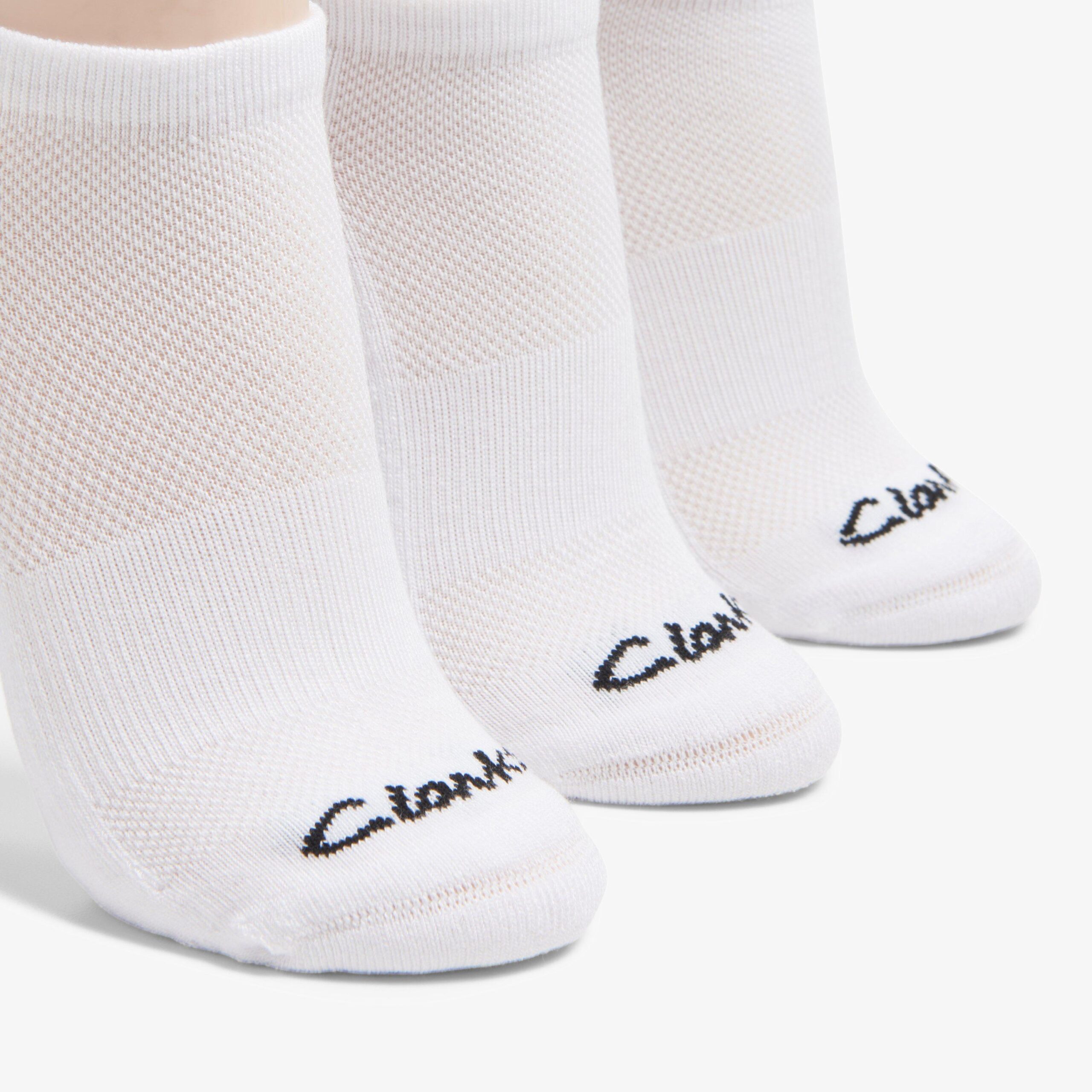 3 Pack Solid Athletic Sock White - Image 3