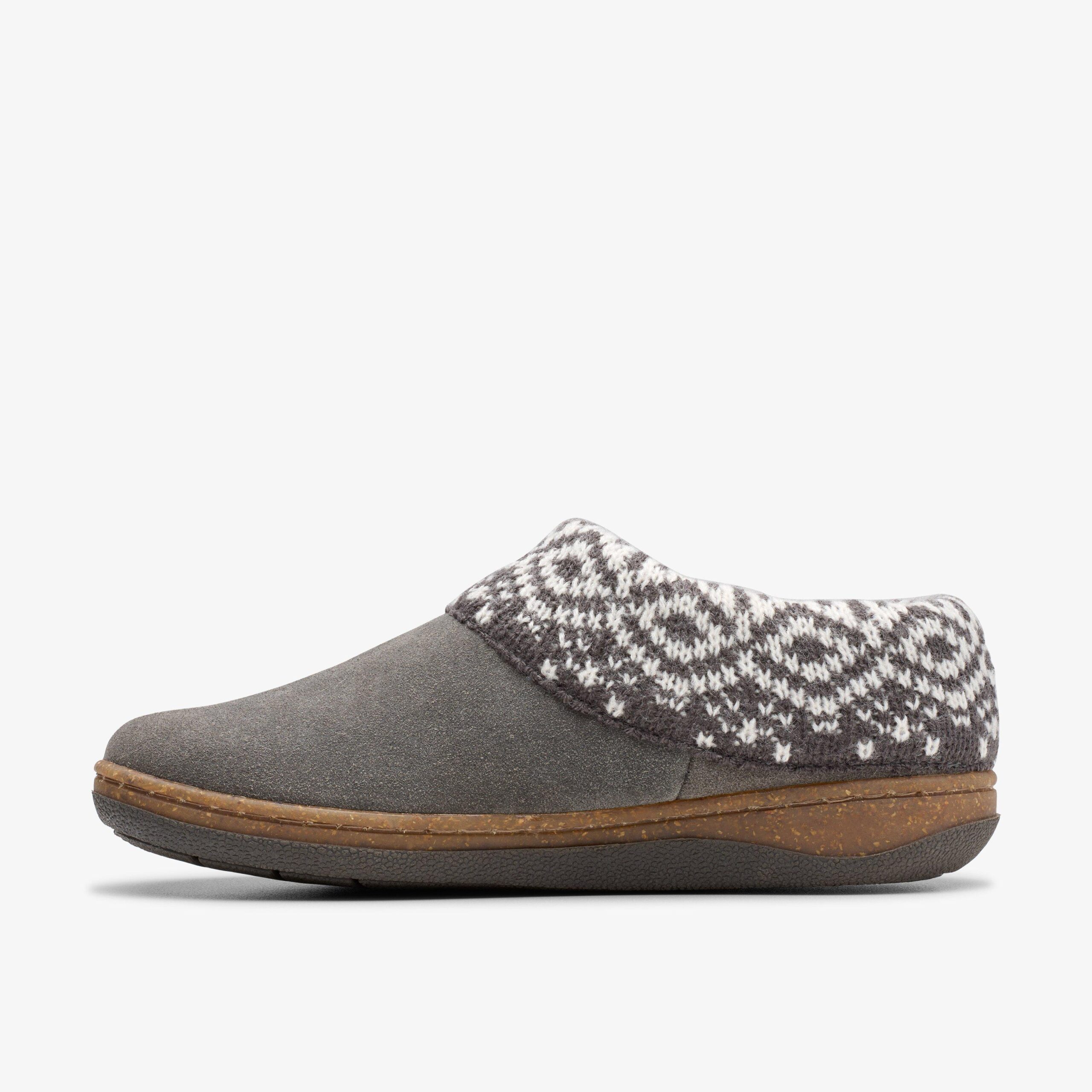 Willowdean Sweater Slippers Dark Grey - Image 2