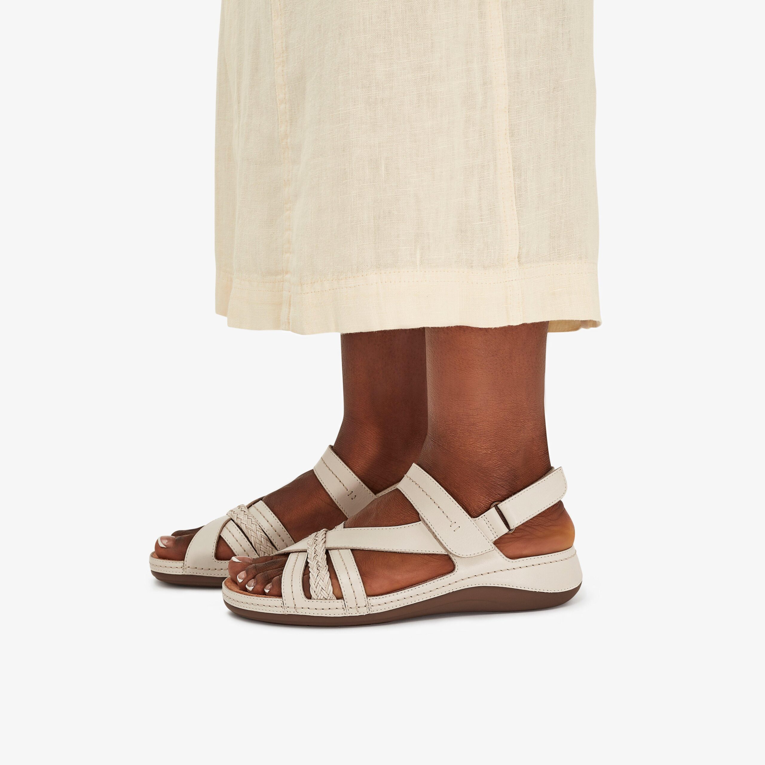 Cecily Strap Cream Leather - Image 3