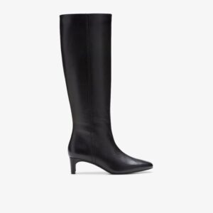 Edina Tall Black Leather