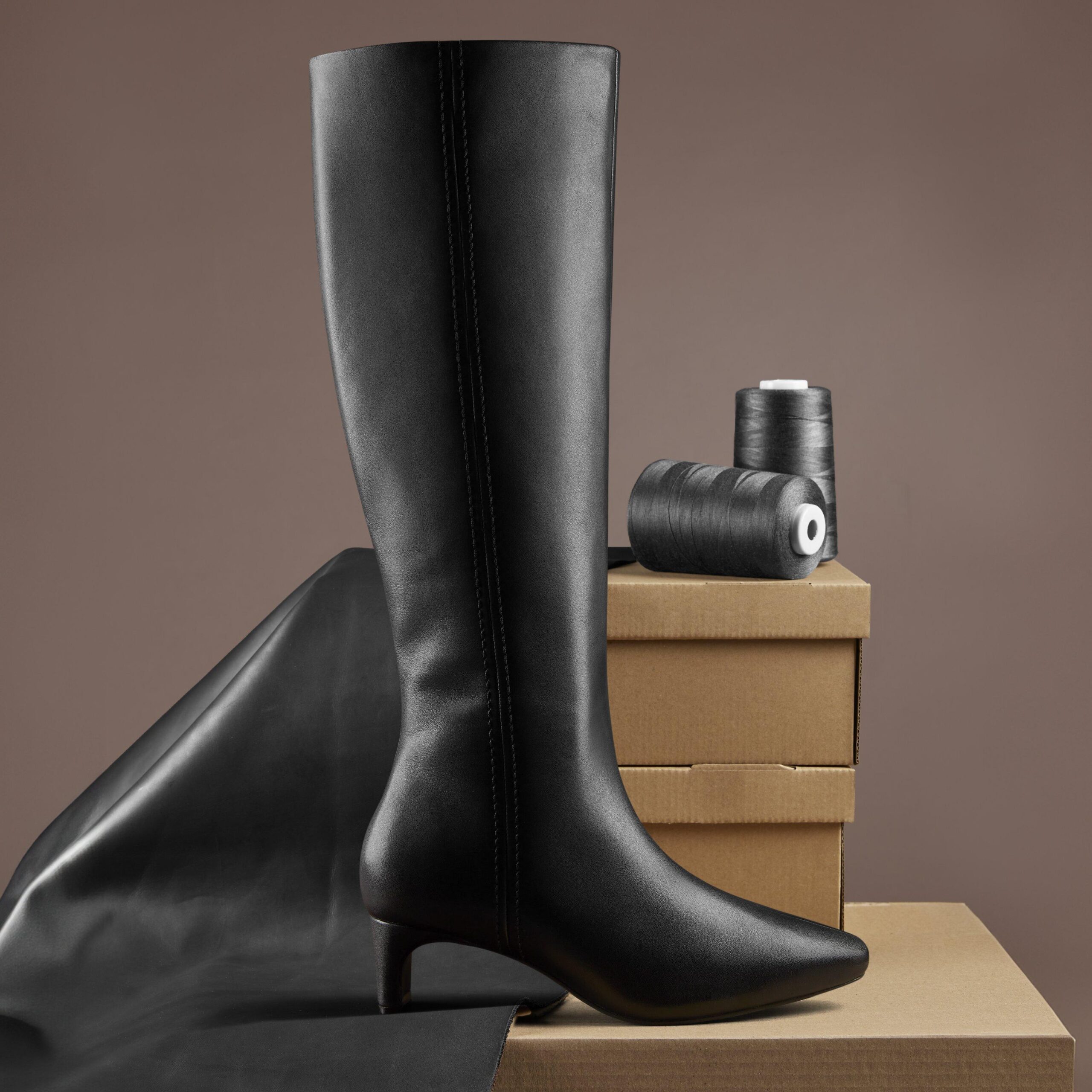 Edina Tall Black Leather - Image 9