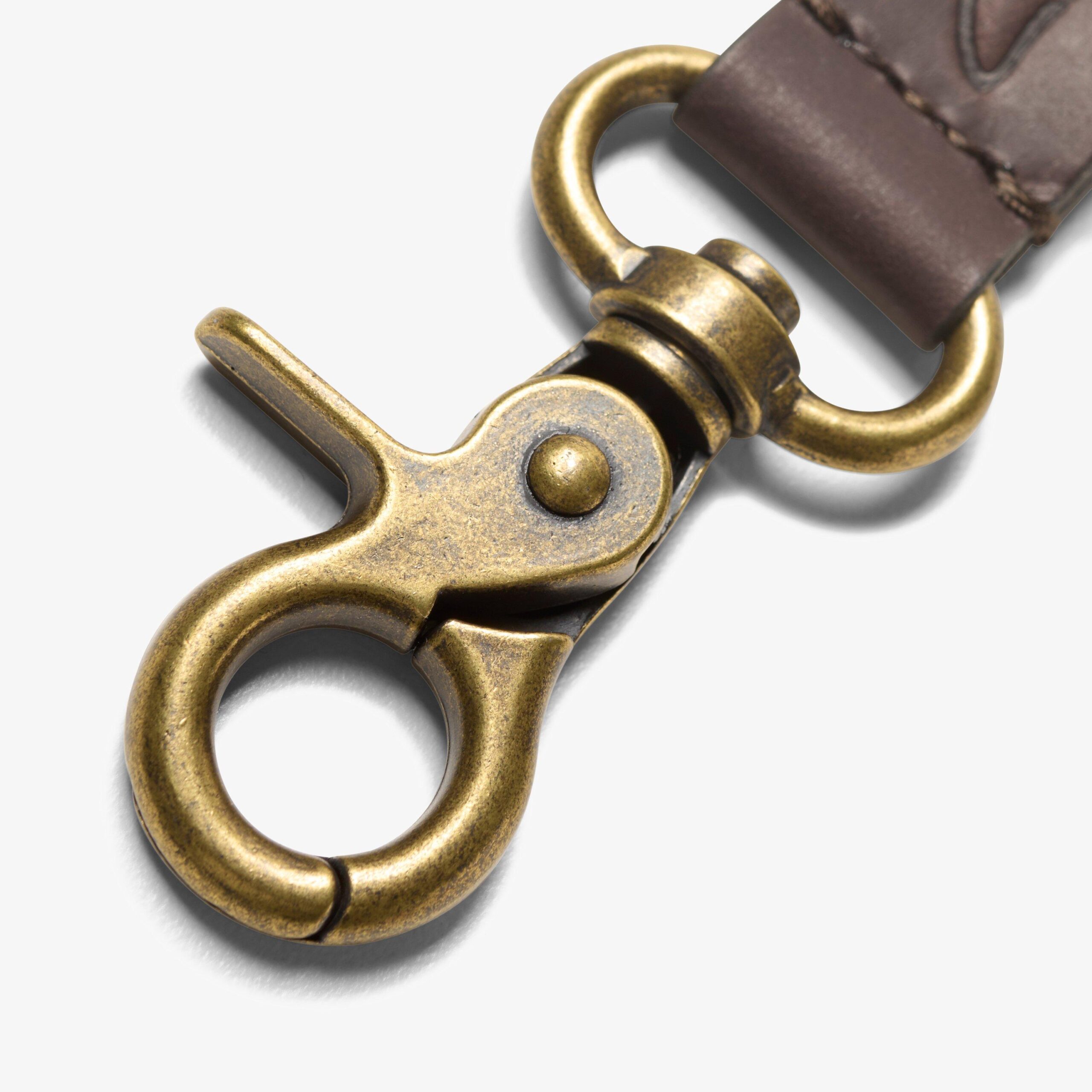 Oiled Leather Key Fob Brown - Image 2
