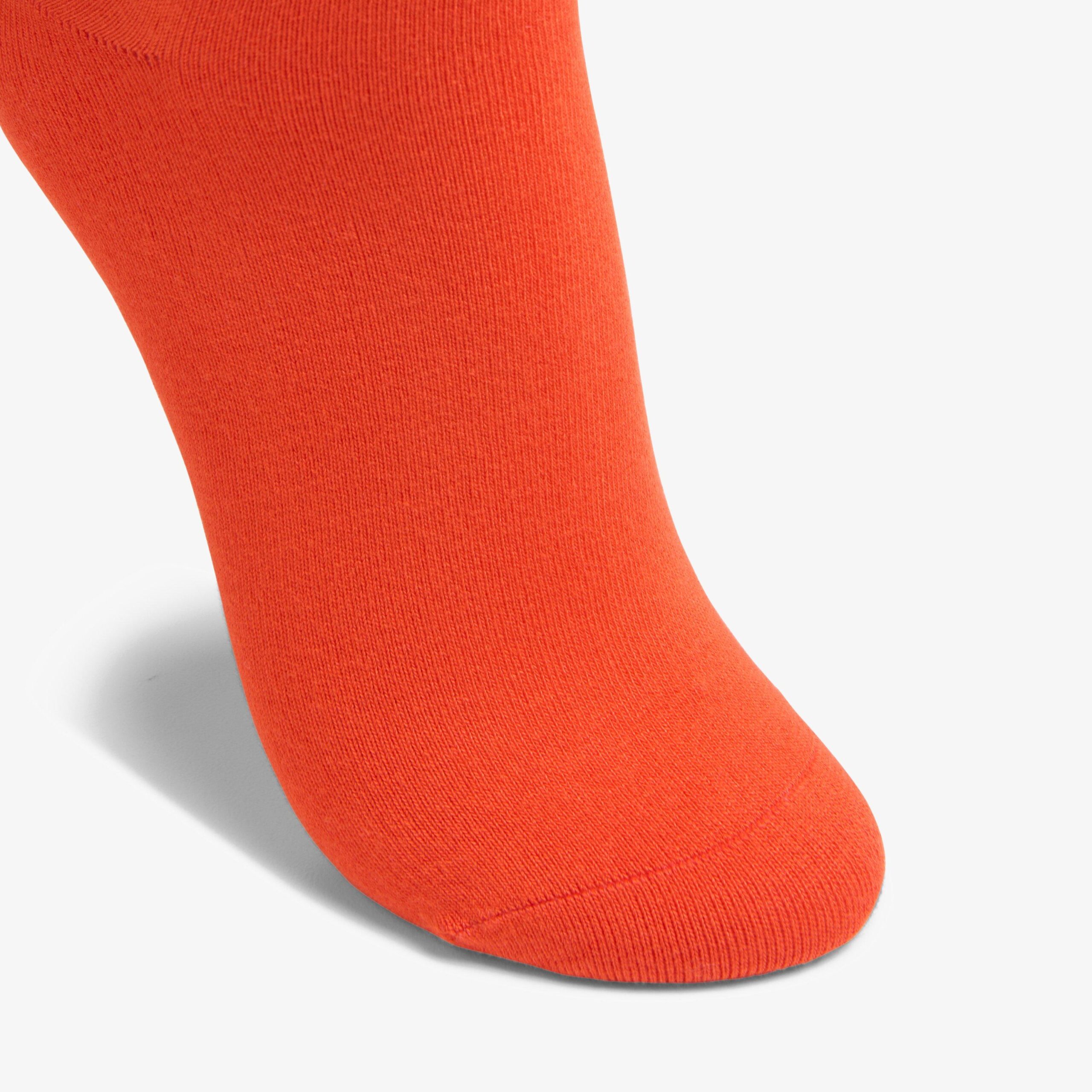 Solid Dress Crew Sock Orange - Image 3