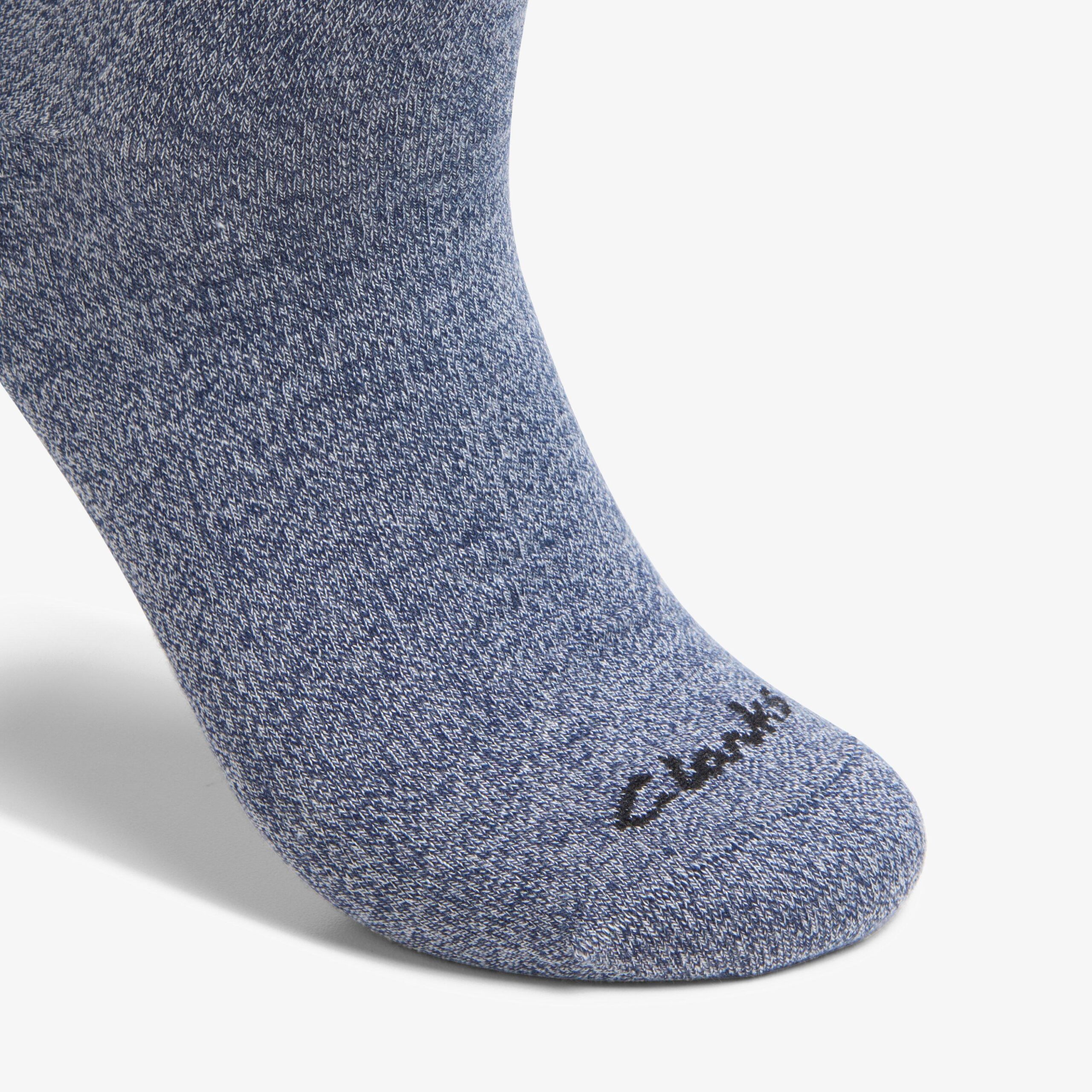 Marled Crew Sock Navy - Image 3