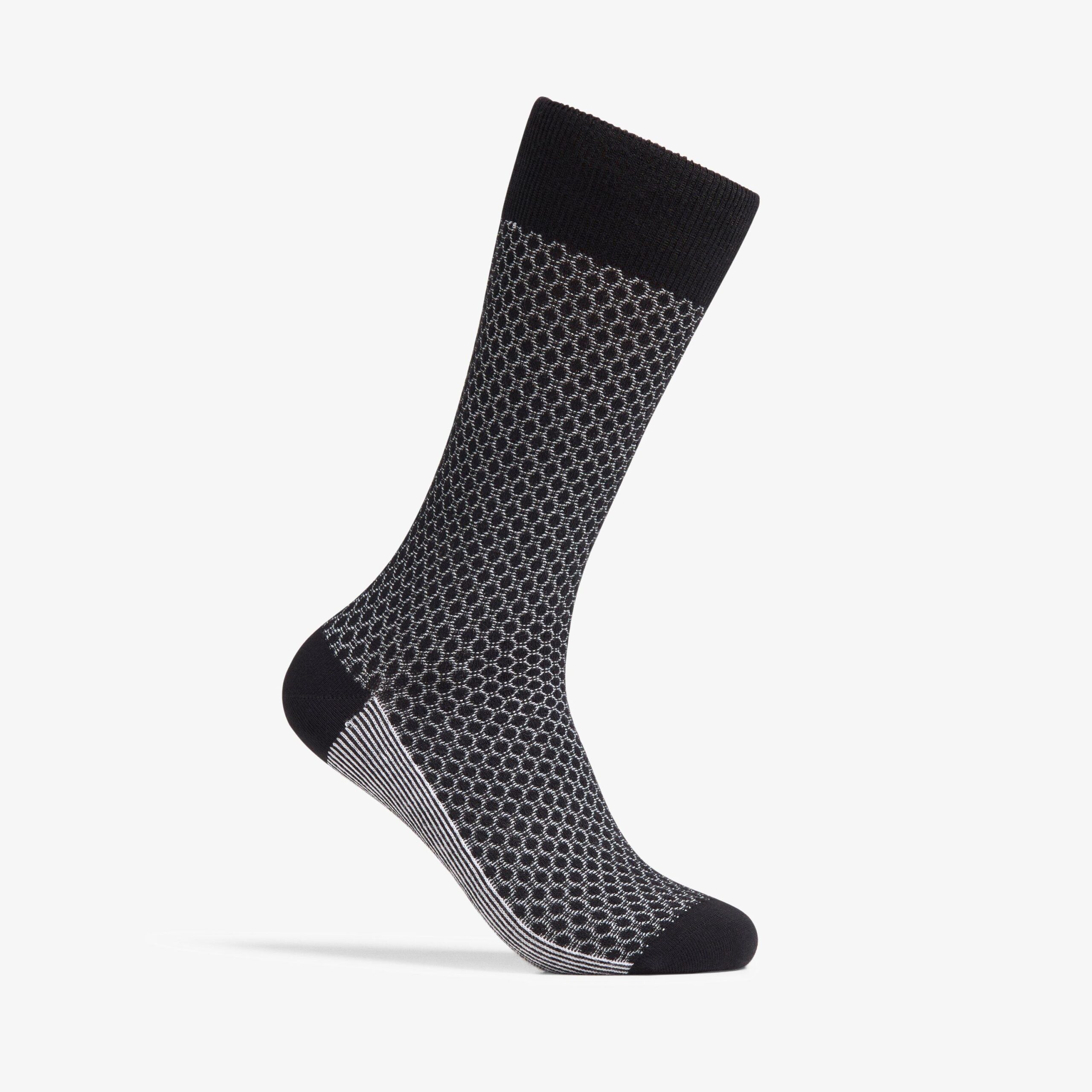 Triangle Raise Sock Black