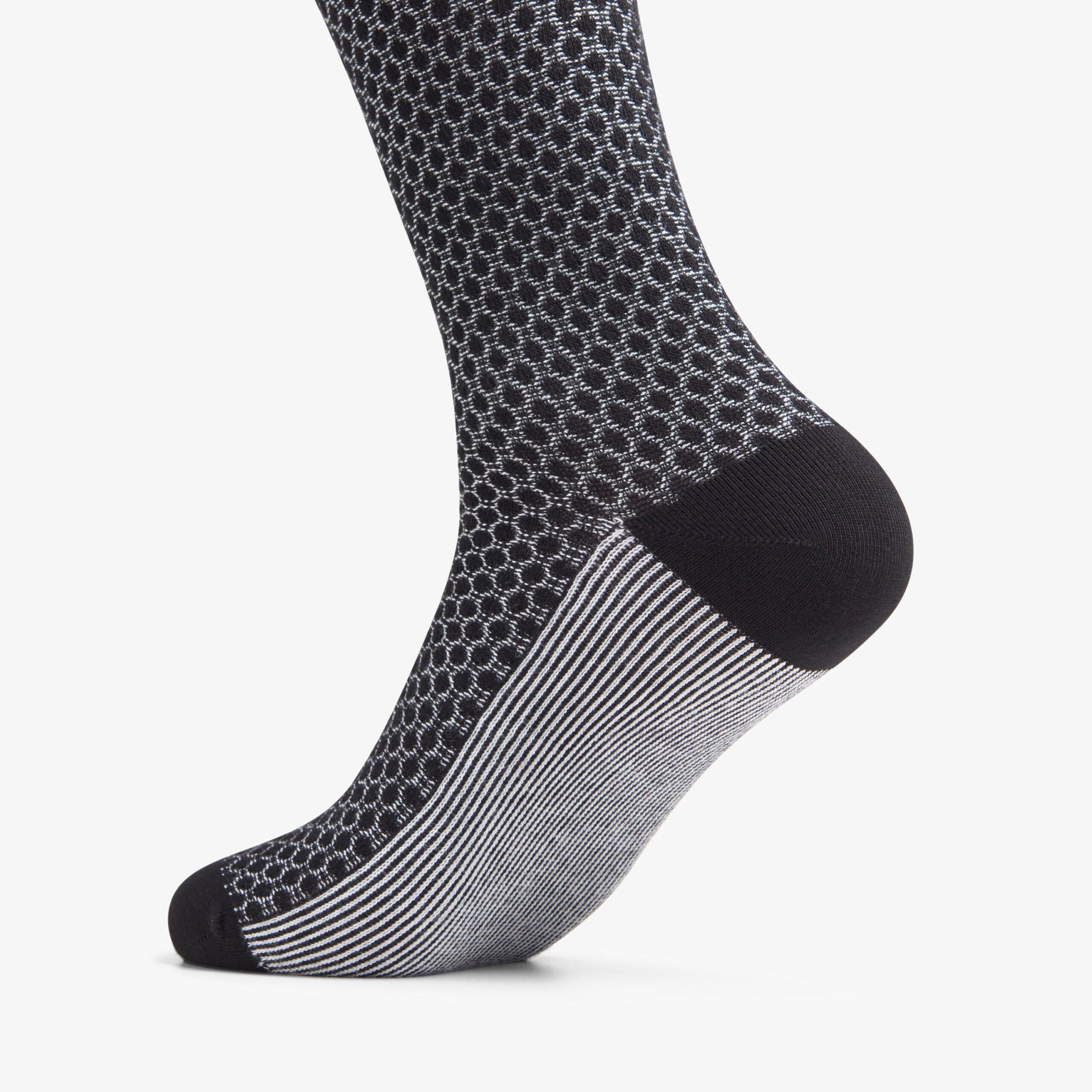 Triangle Raise Sock Black - Image 2