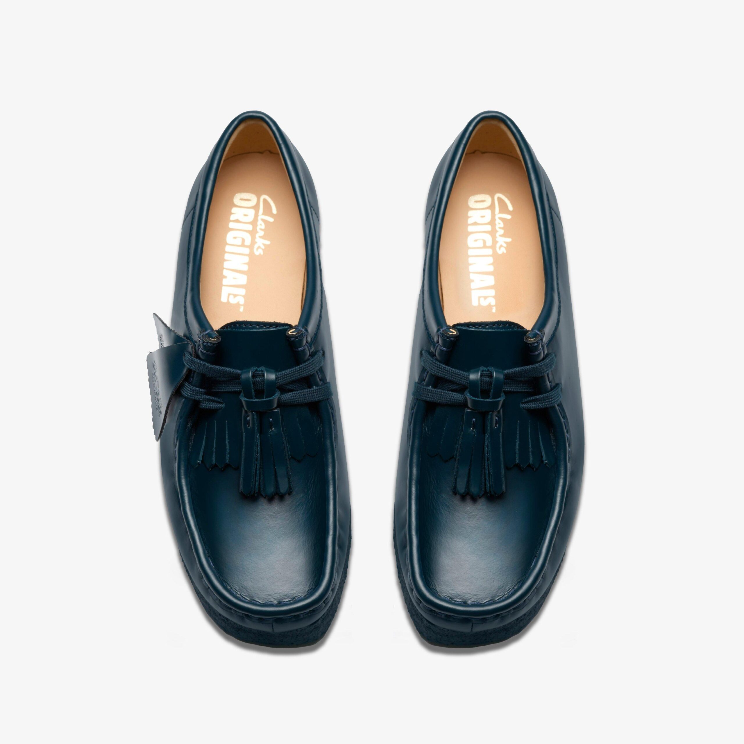 Wallabee Dark Teal Leather - Image 6