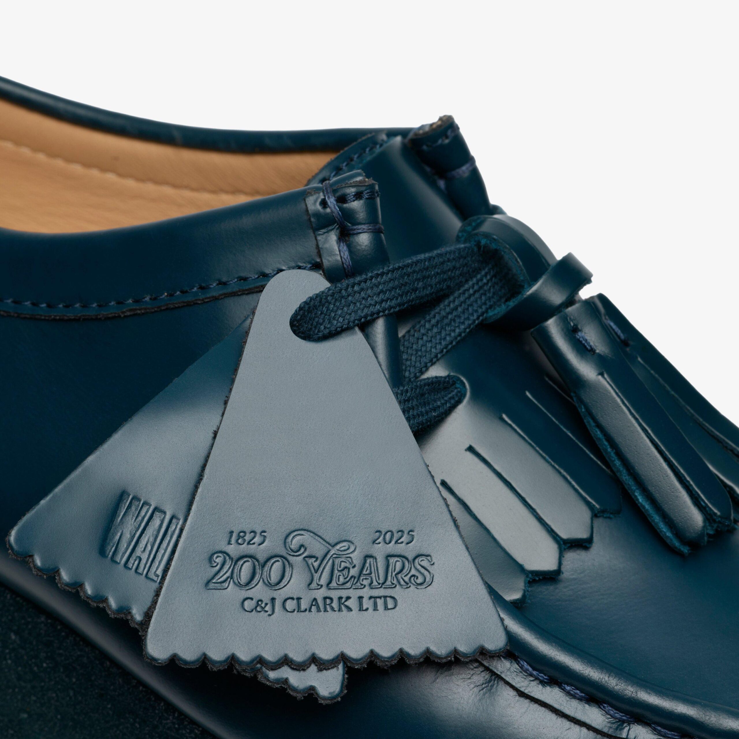 Wallabee Dark Teal Leather - Image 7