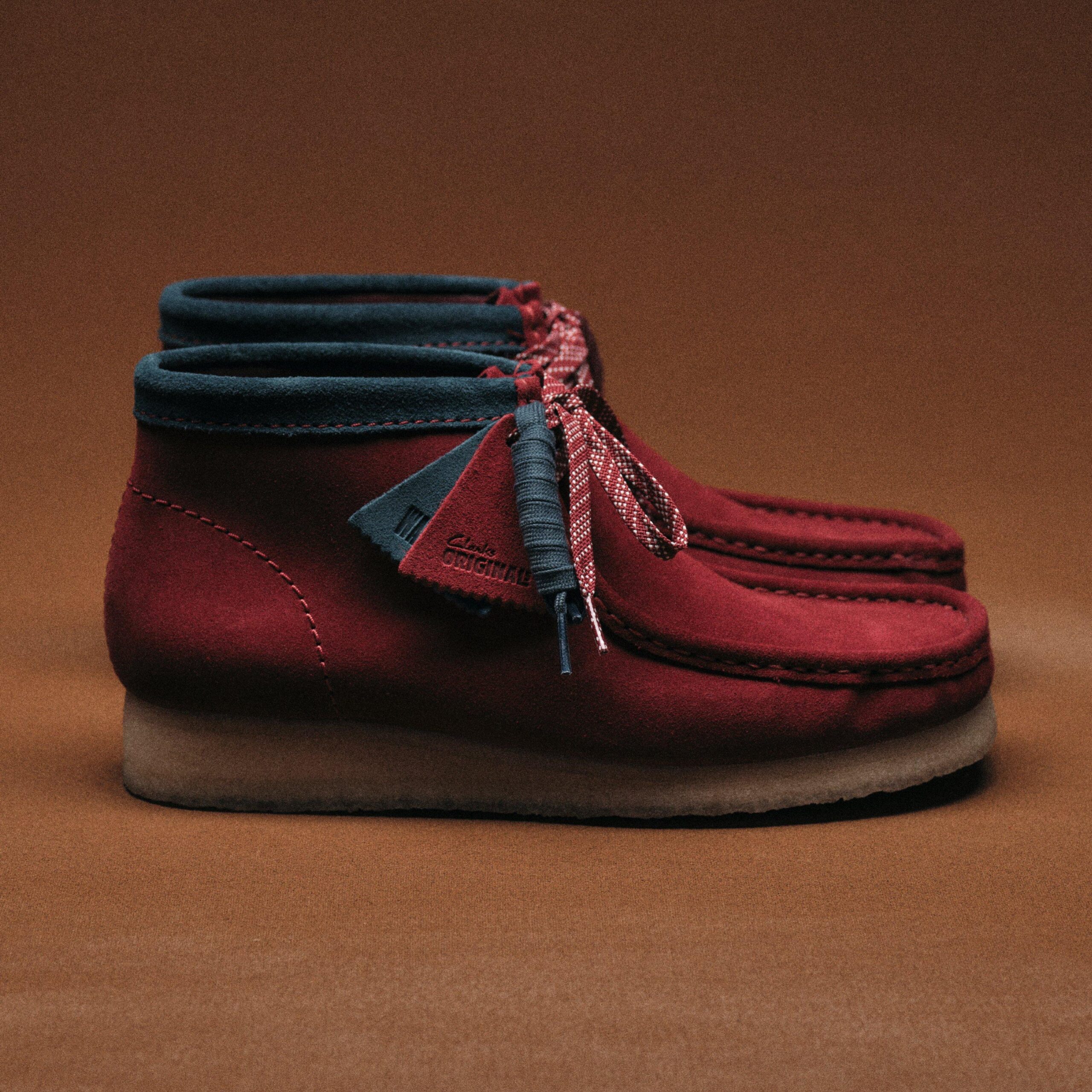 Wallabee Boot Dark Red Suede - Image 2