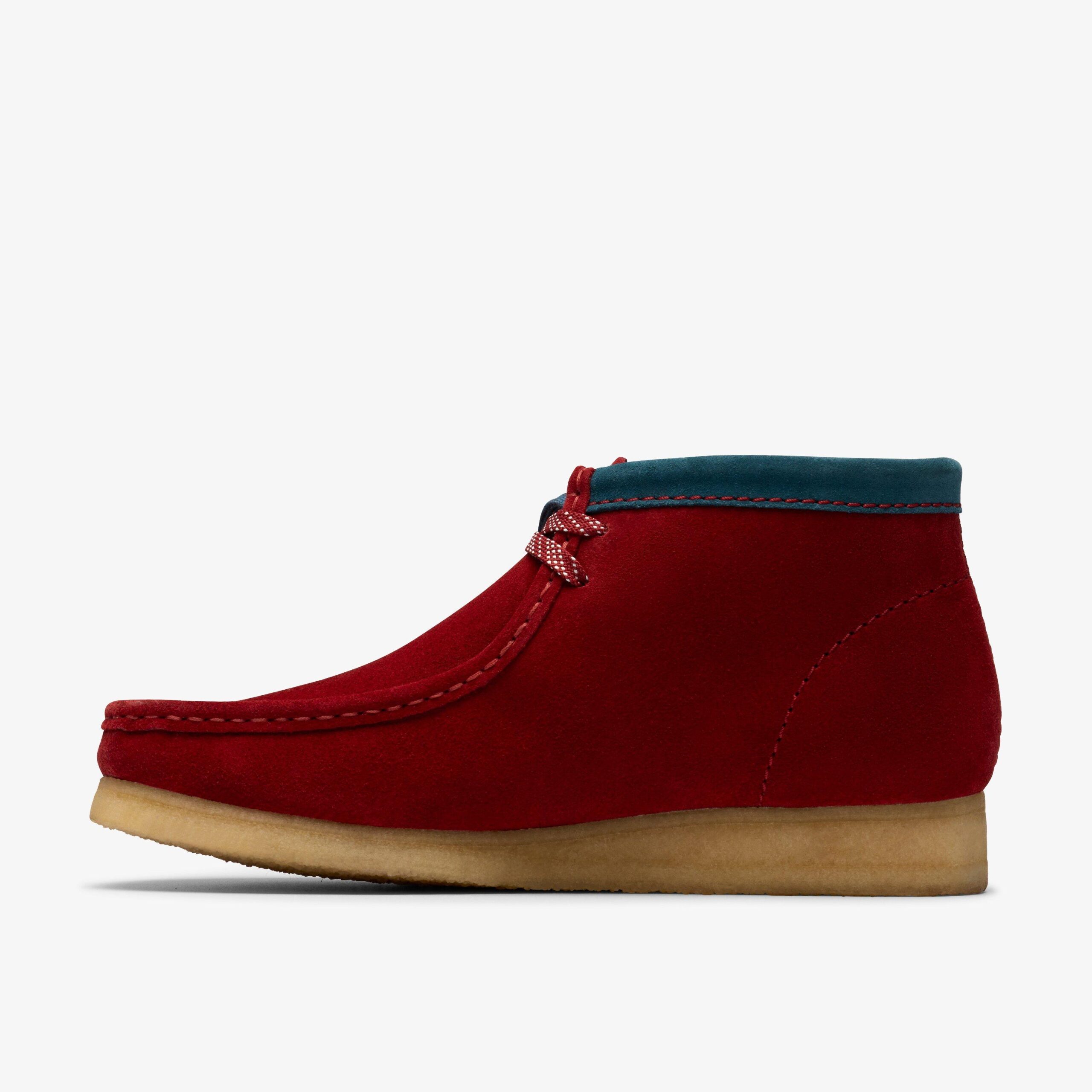 Wallabee Boot Dark Red Suede - Image 3