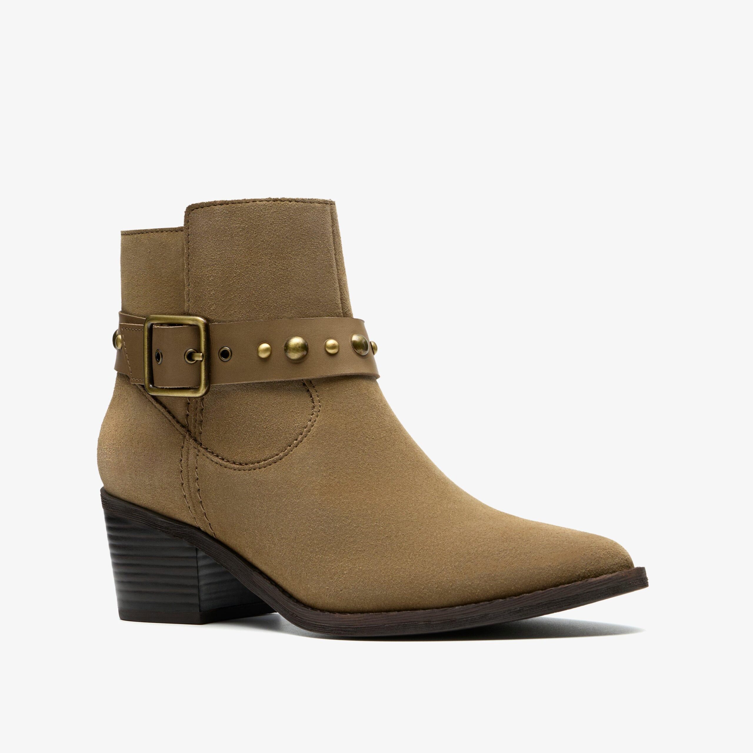 Morzine Buckle Dark Sand Suede - Image 4