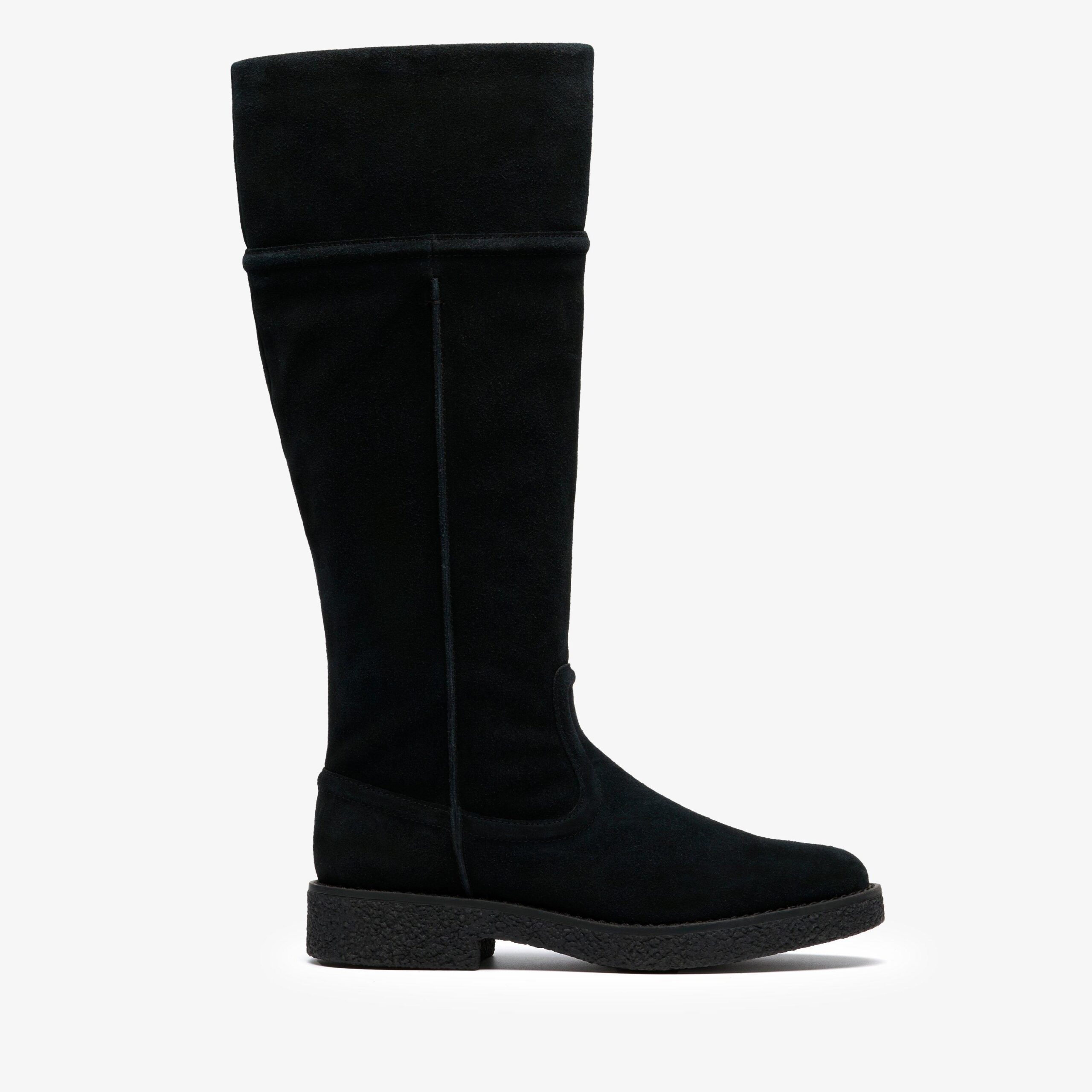 Nella Hi Black Suede