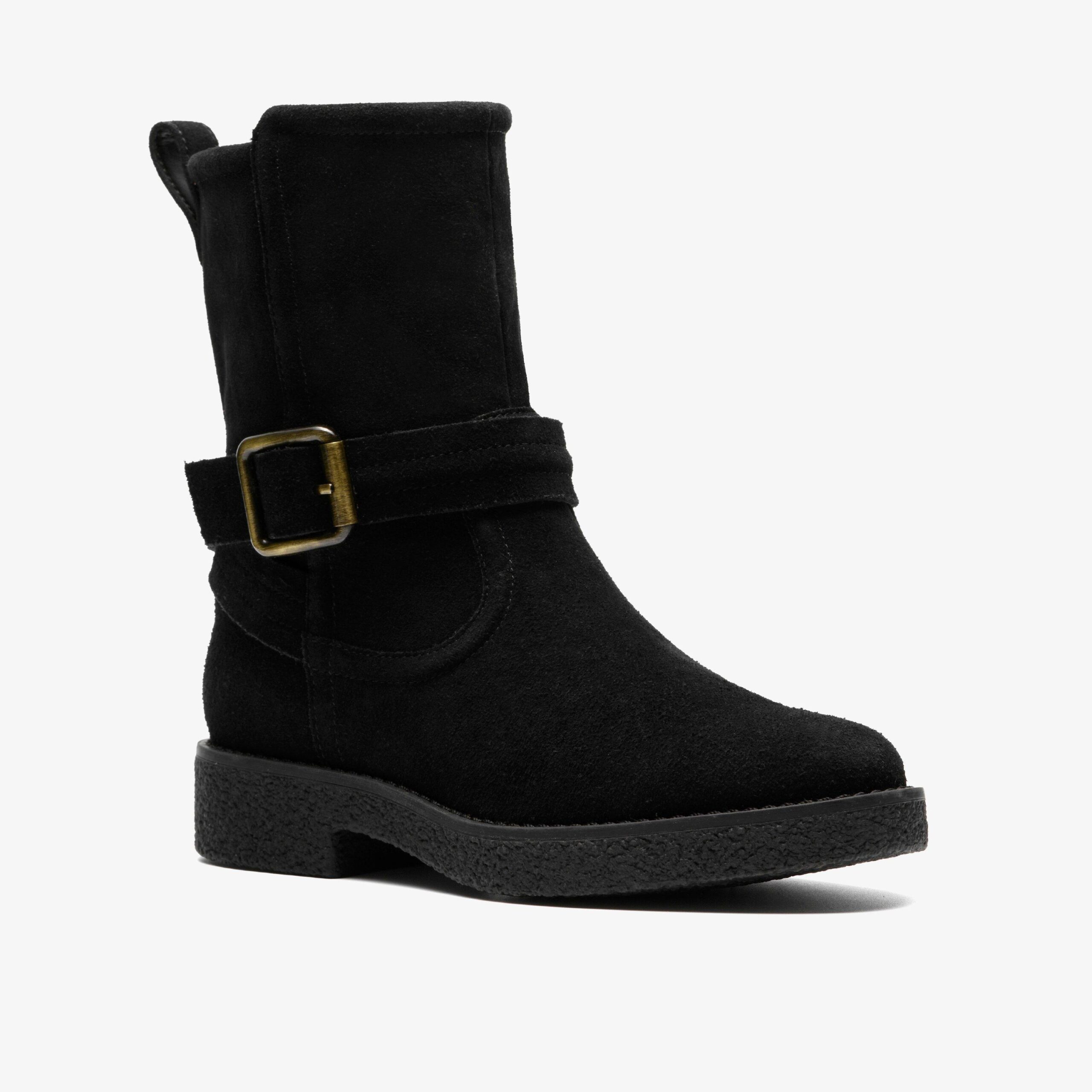 Nella Mid Black Suede - Image 4
