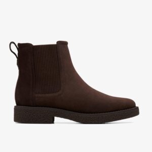 Nella Top Dark Brown Suede