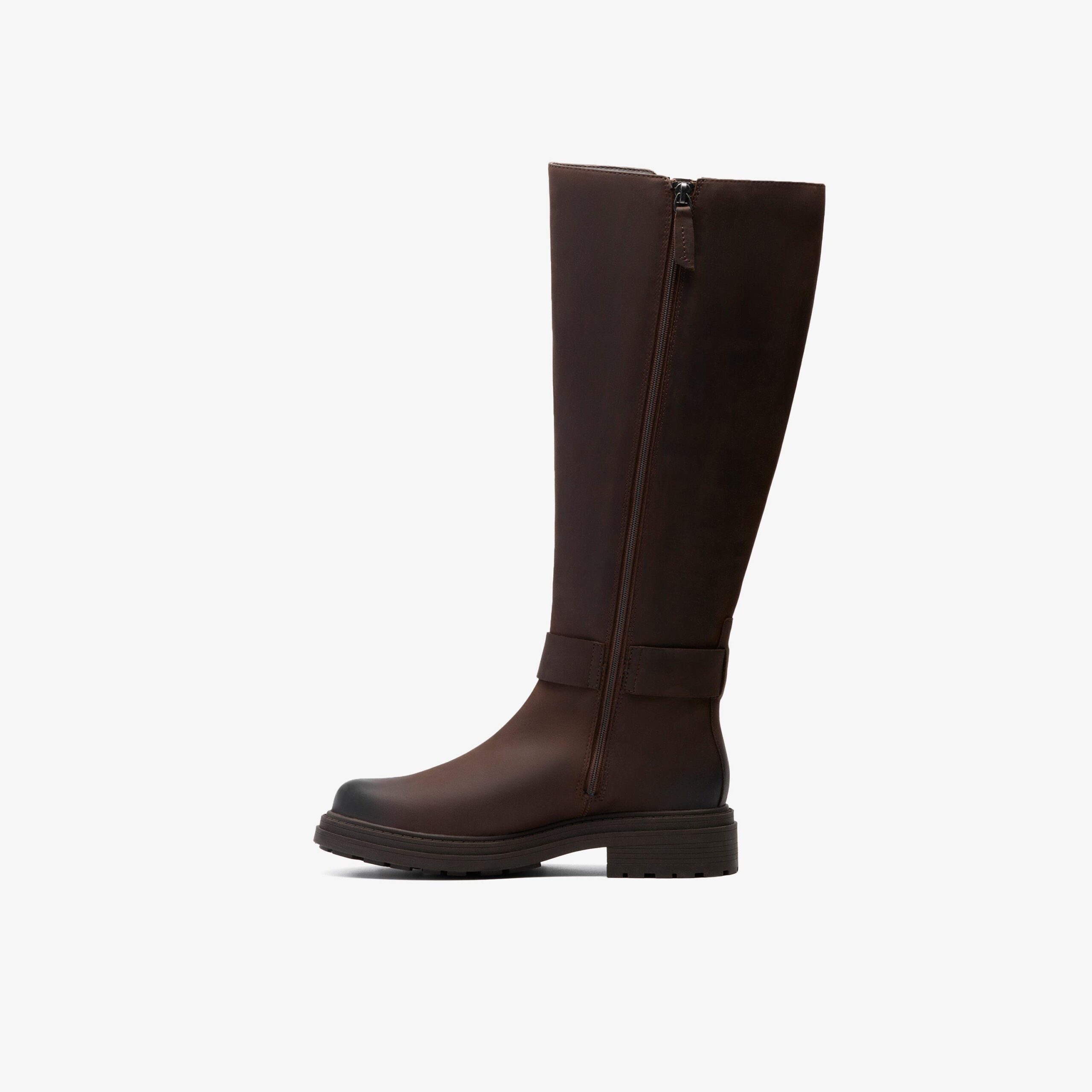 Orinoco3 Tall Dark Brown Leather - Image 2