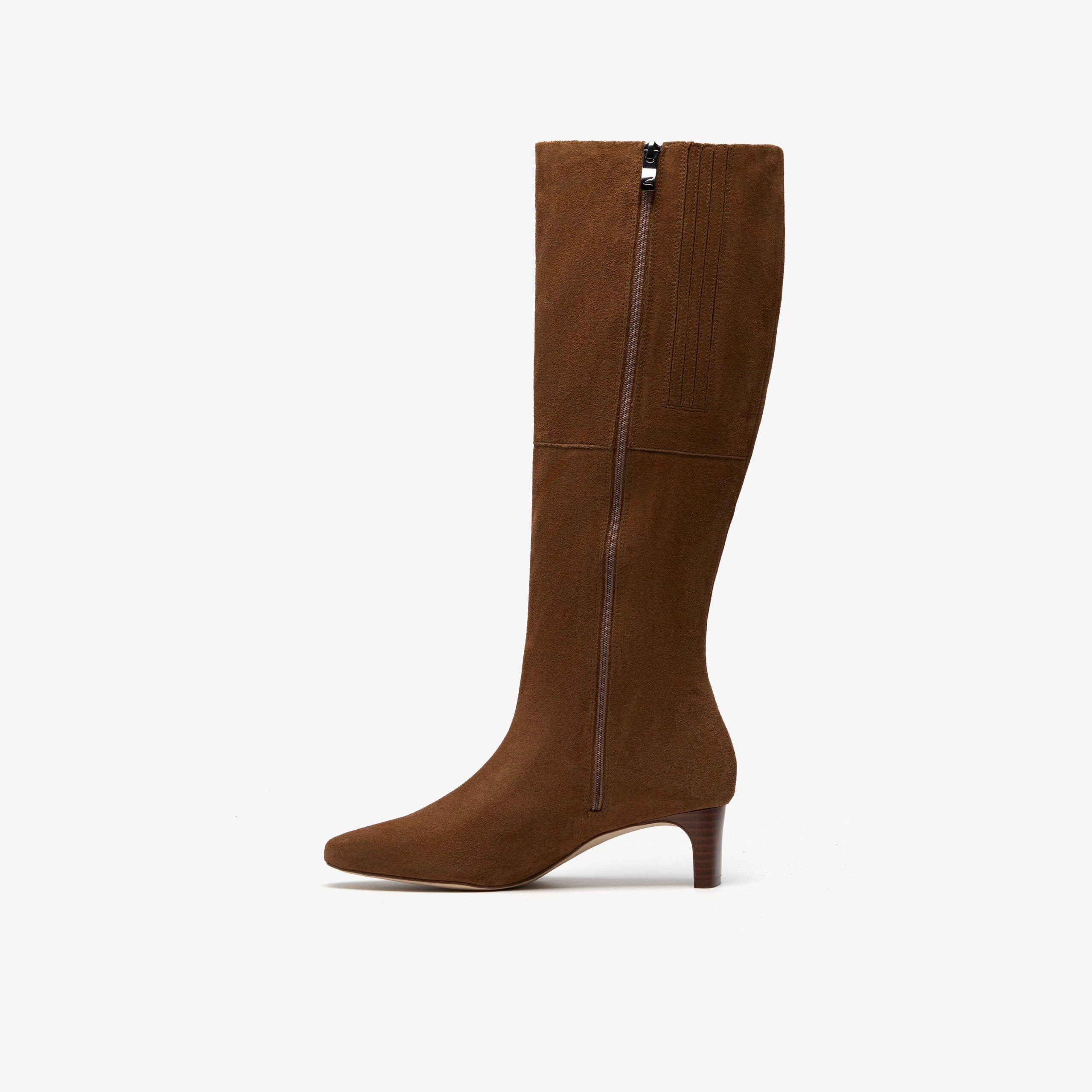 Edina Tall Walnut Suede - Image 2