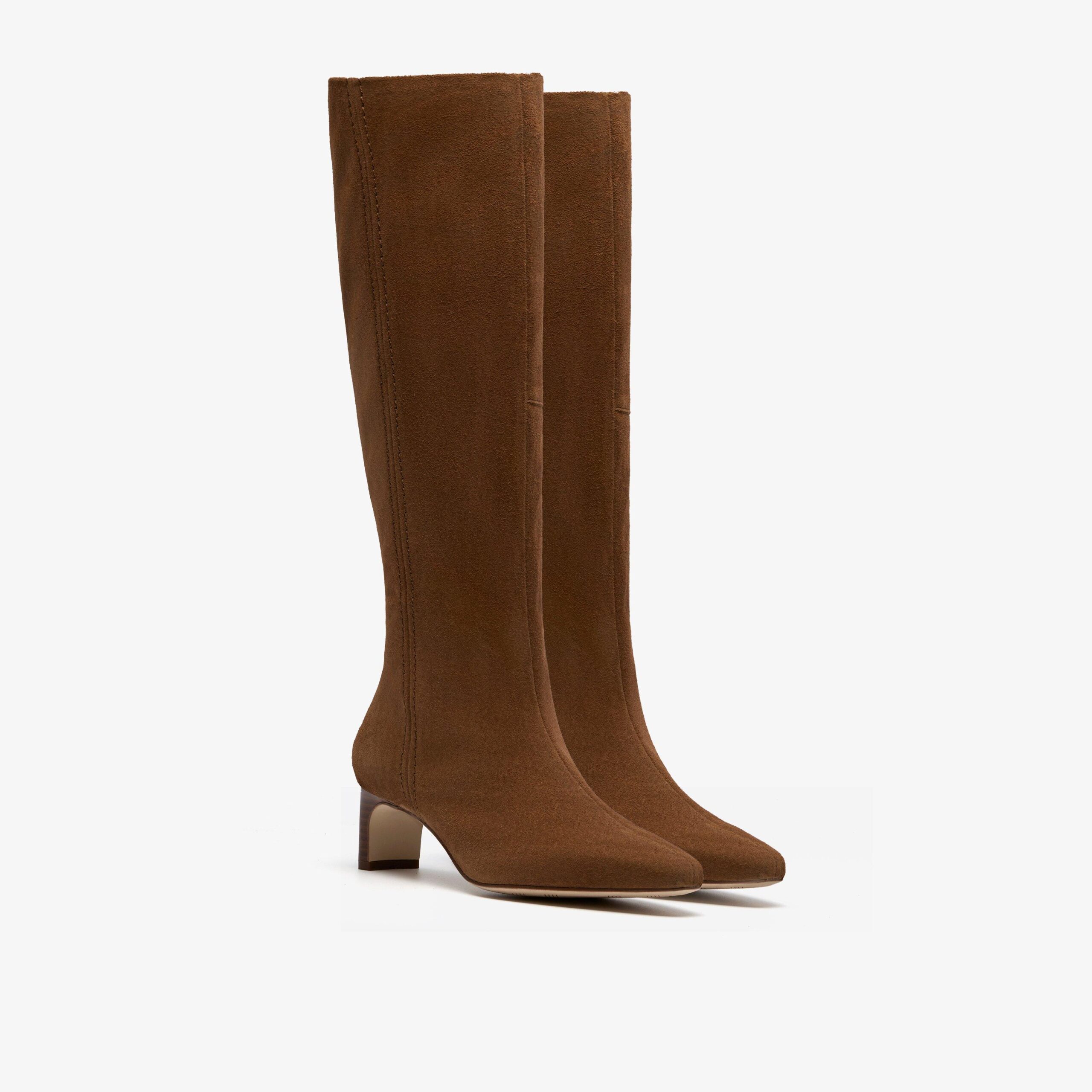 Edina Tall Walnut Suede - Image 4