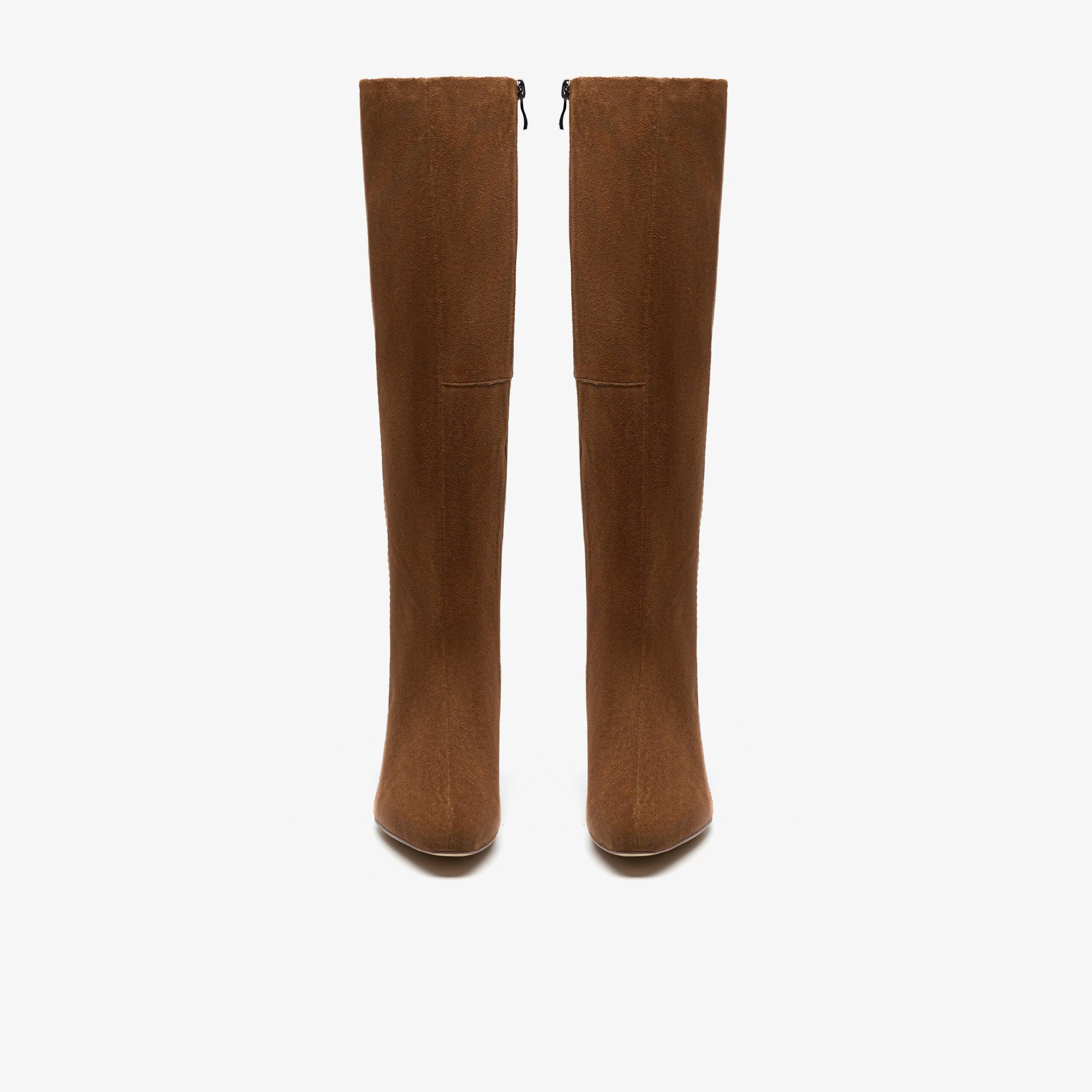 Edina Tall Walnut Suede - Image 6