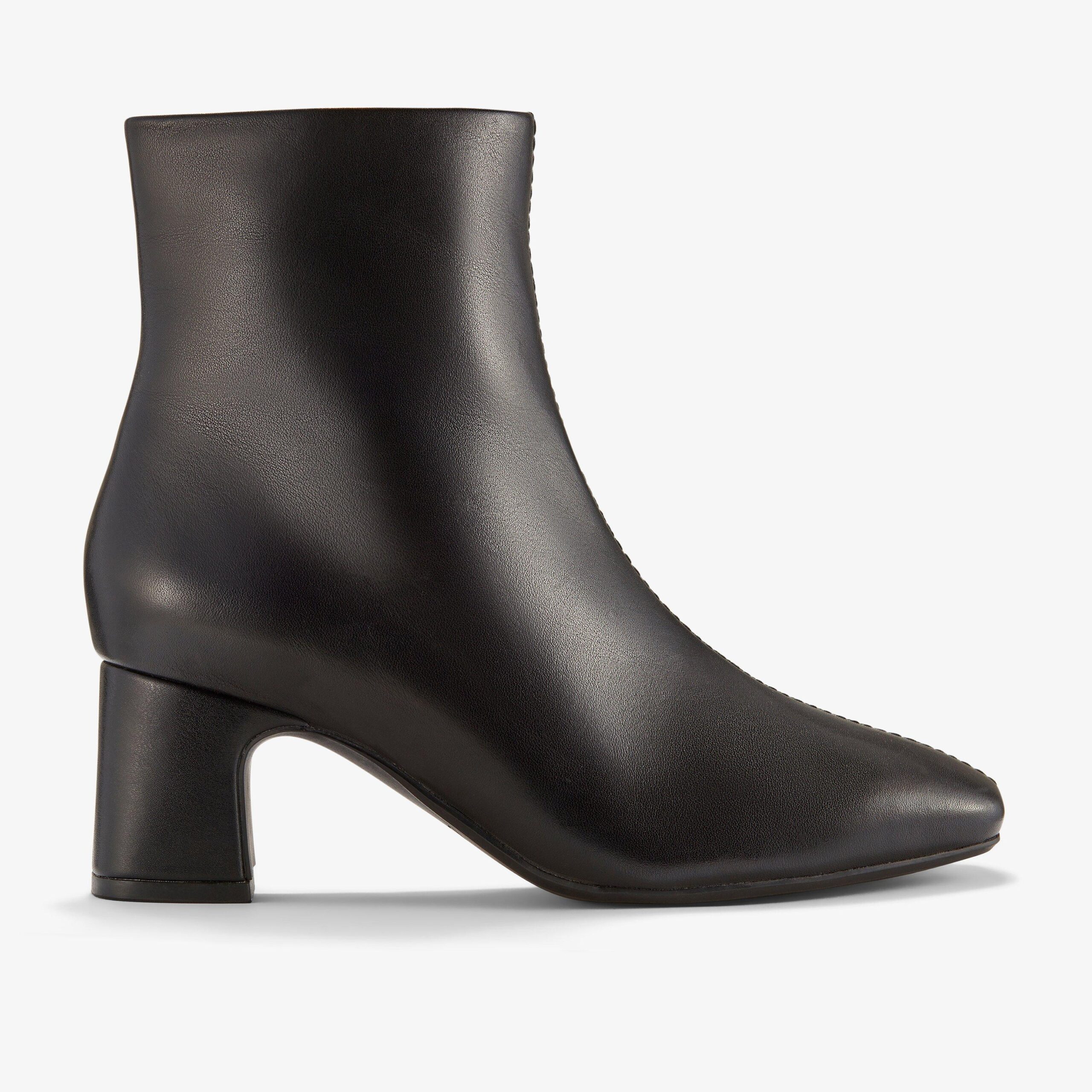 Fernie Zip Black Leather