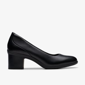 Shaya Poppy Black Leather