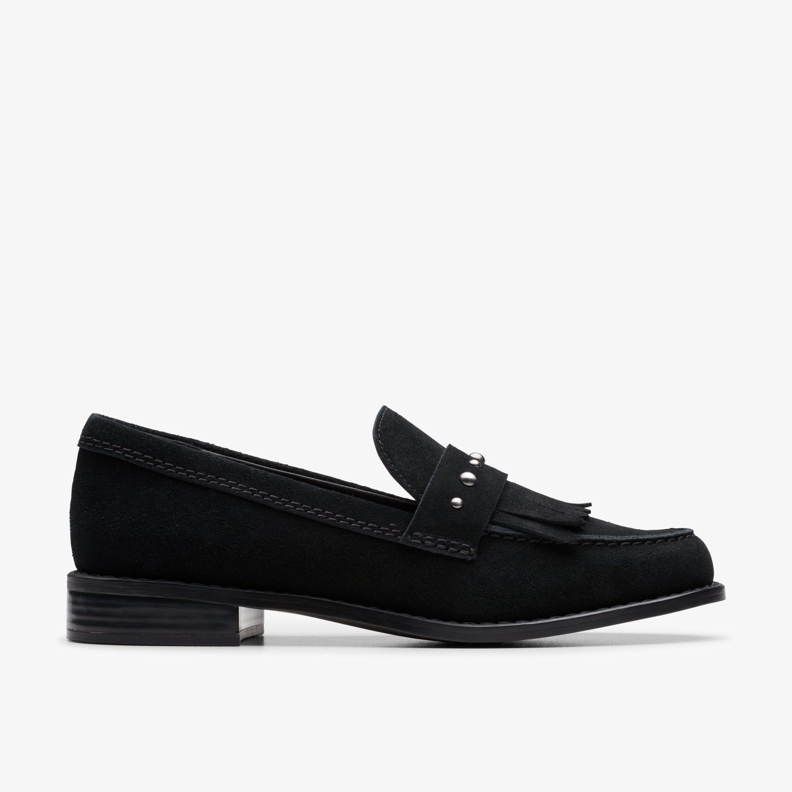Hana Loafer Black Suede