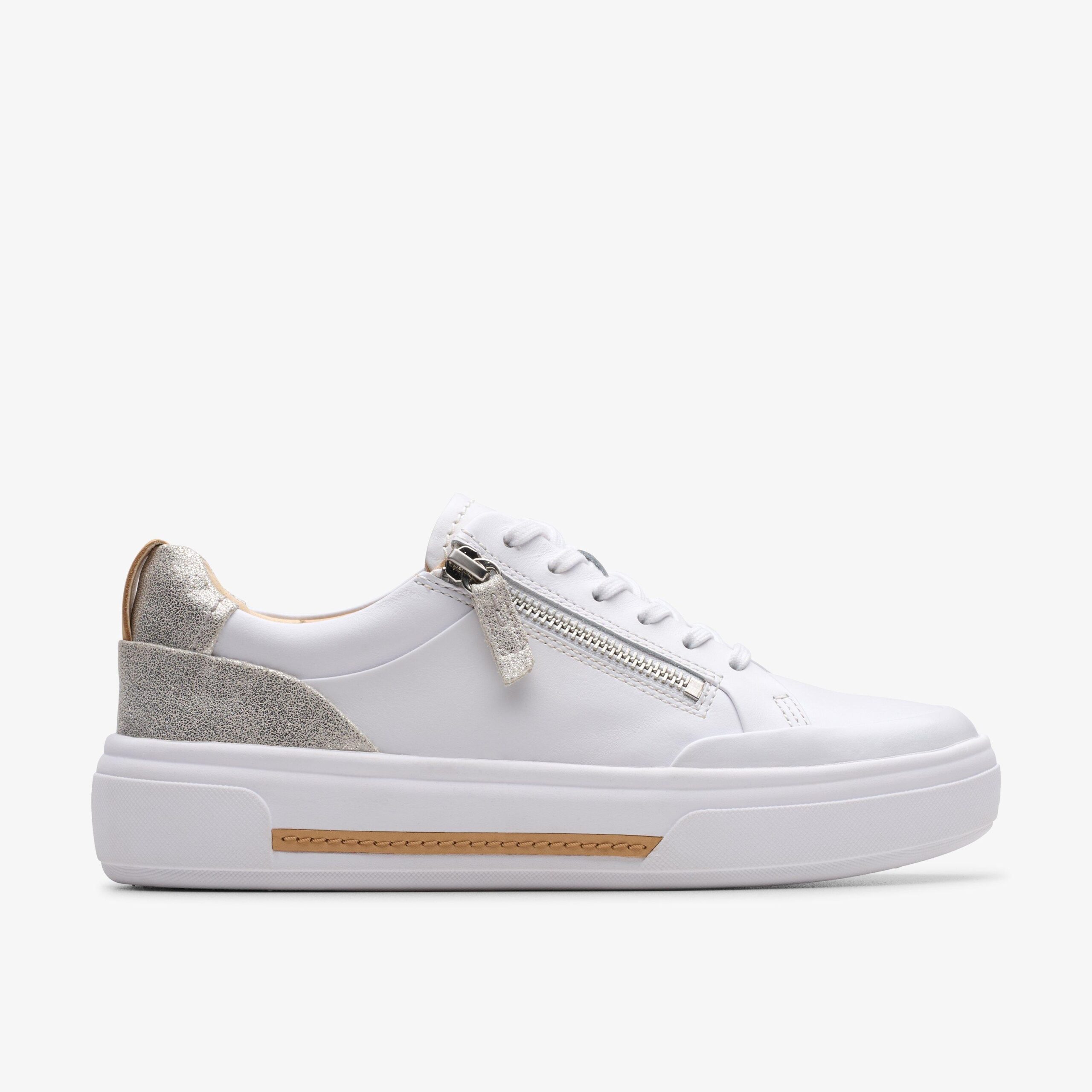 Hollyhock Zip Silver Combination Leather