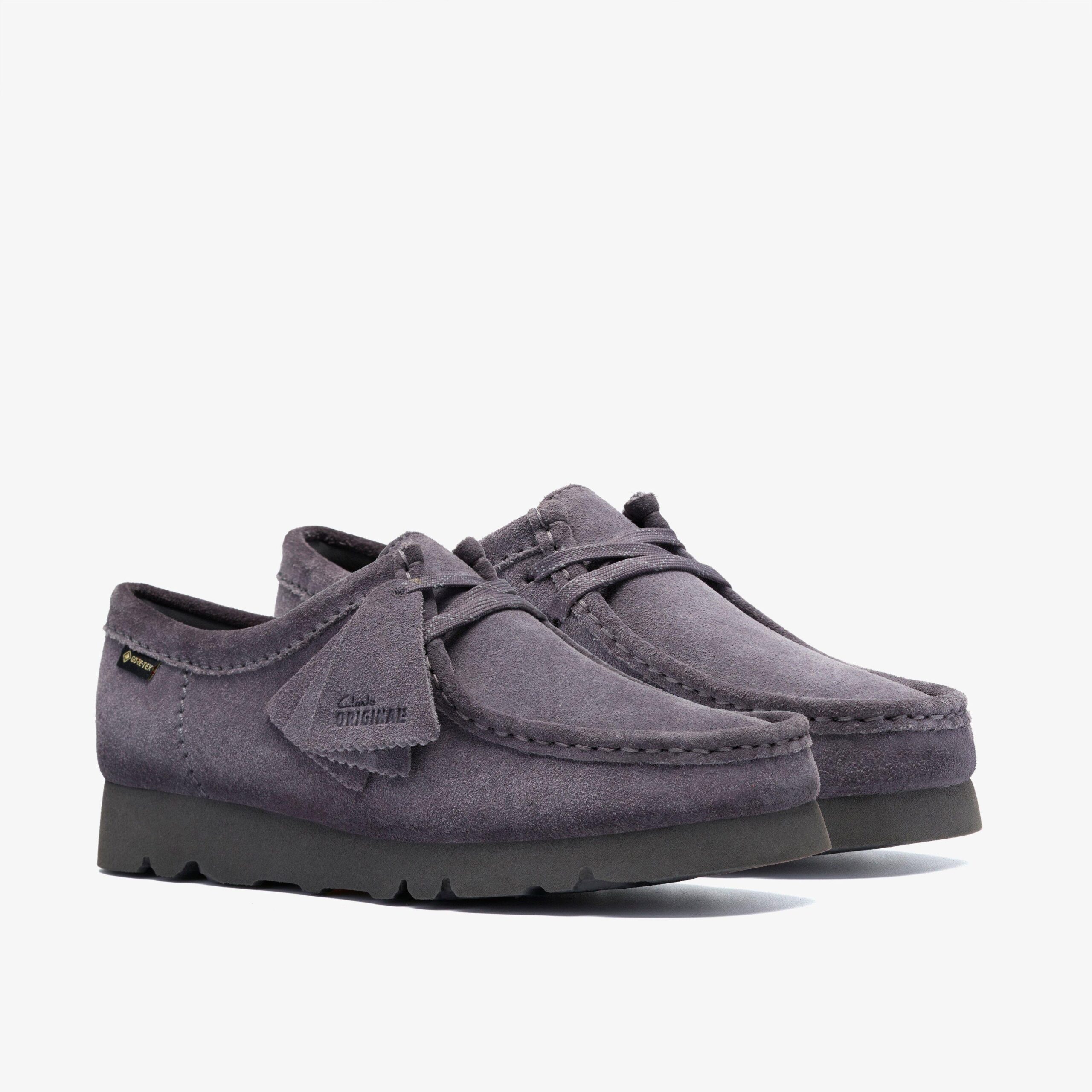 Wallabee Gore-Tex Waterproof Purple Grey Suede - Image 3