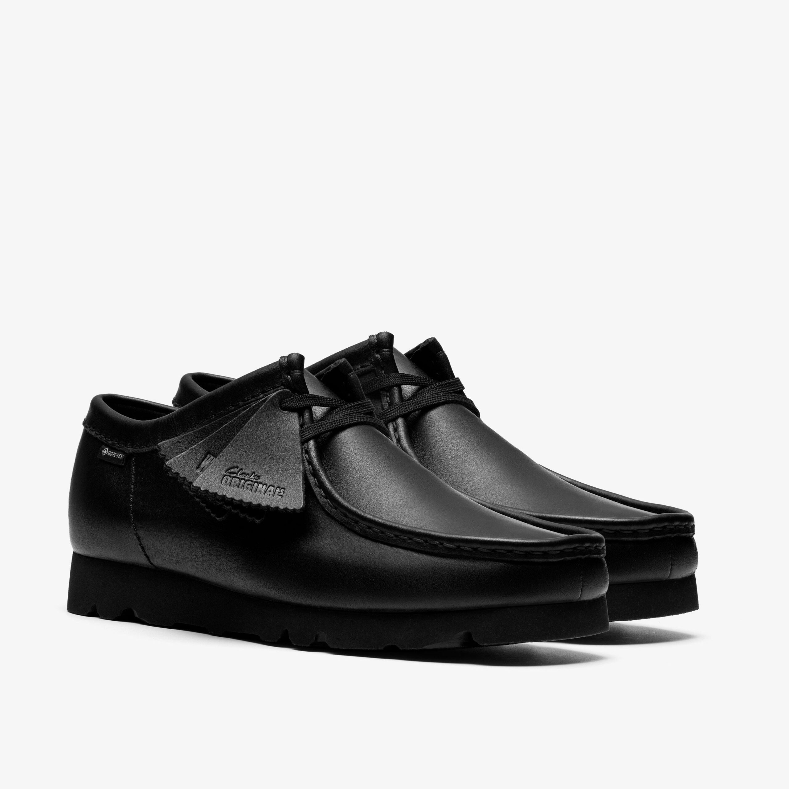 Wallabee Gore-Tex Waterproof Black/Black Leather - Image 4