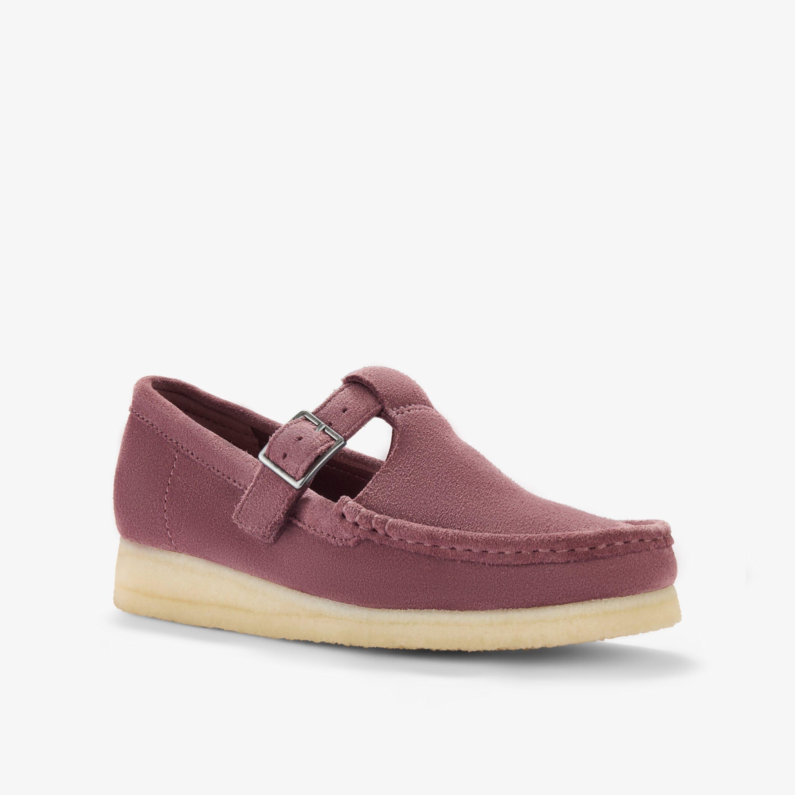 Wallabee T Bar Rose Brown Suede - Image 4