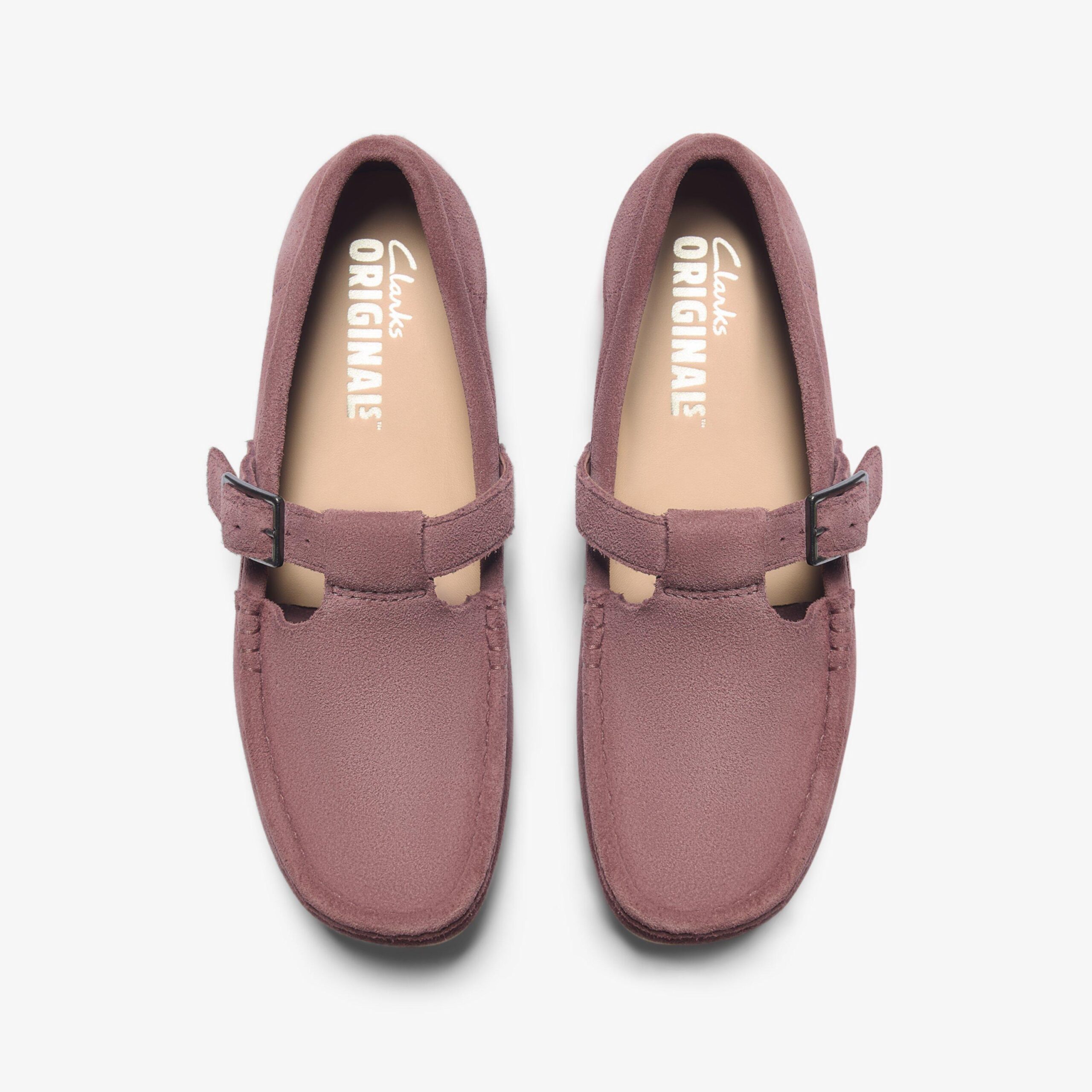 Wallabee T Bar Rose Brown Suede - Image 6