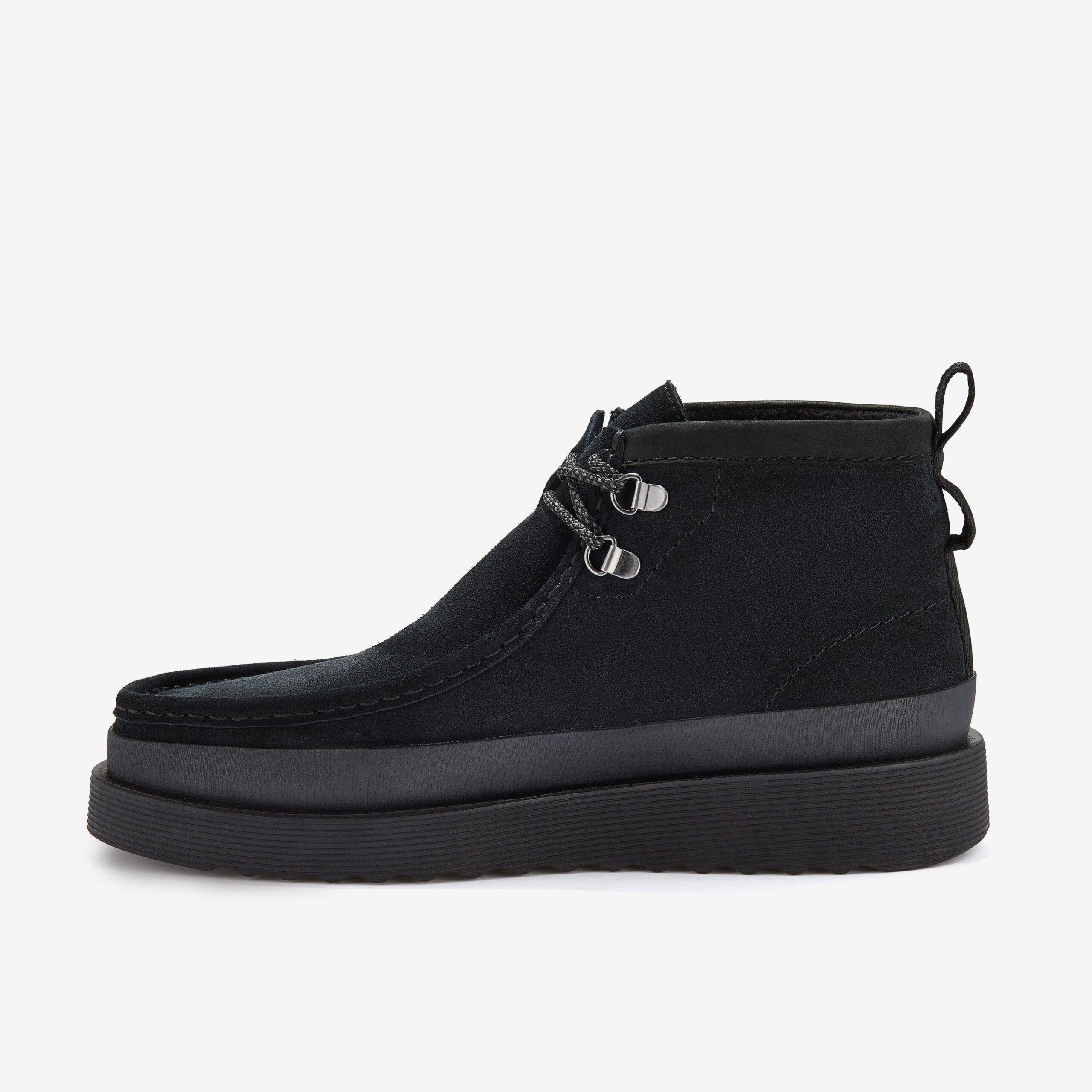 Wallabee FTR2 Hi Black Suede - Image 3