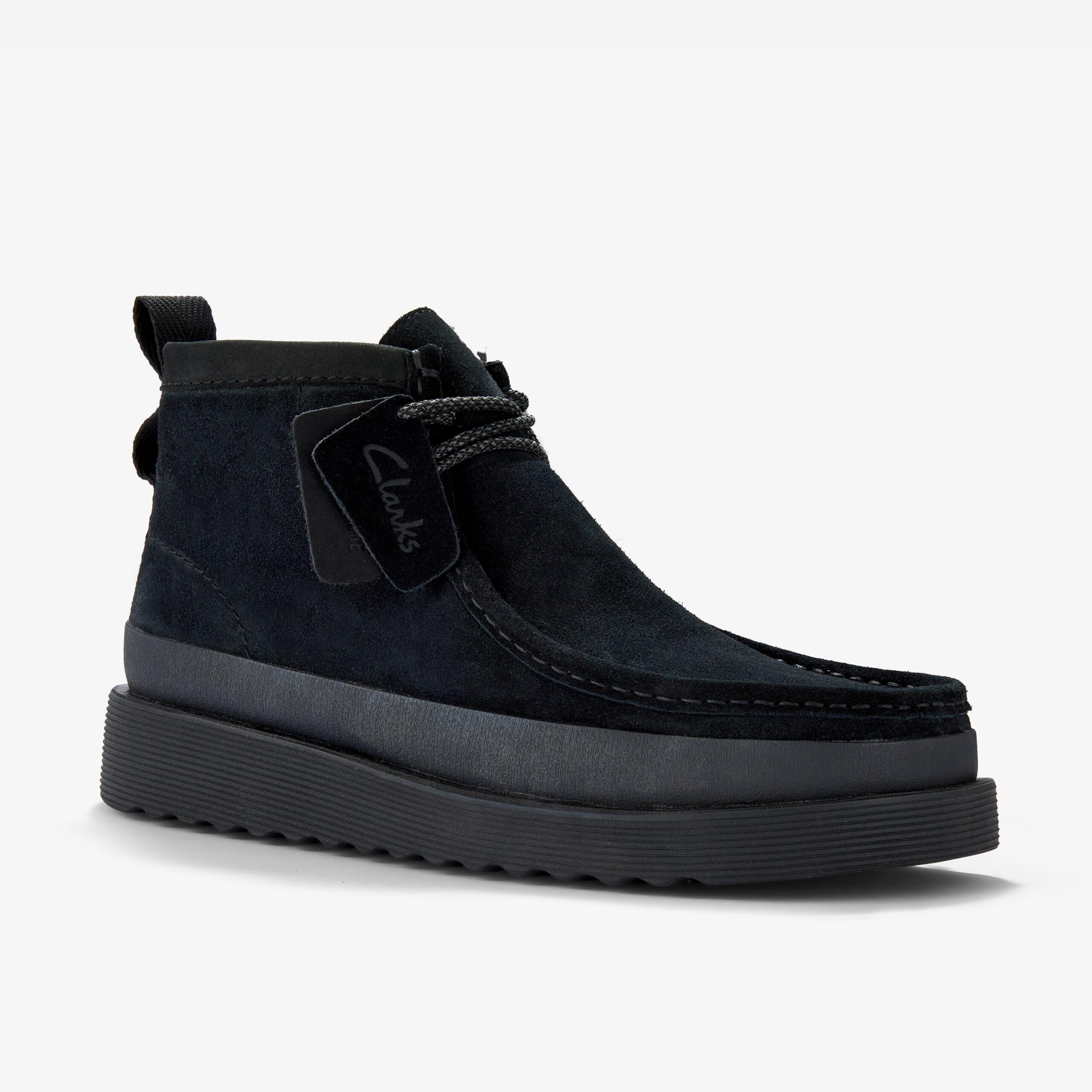 Wallabee FTR2 Hi Black Suede - Image 5