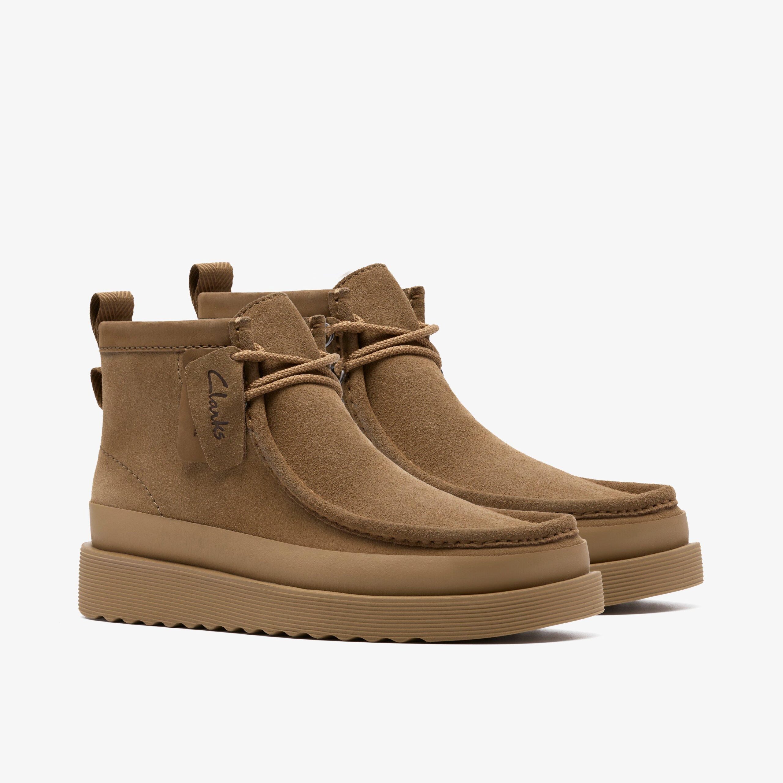 Wallabee FTR2 Hi Dark Sand Suede - Image 4
