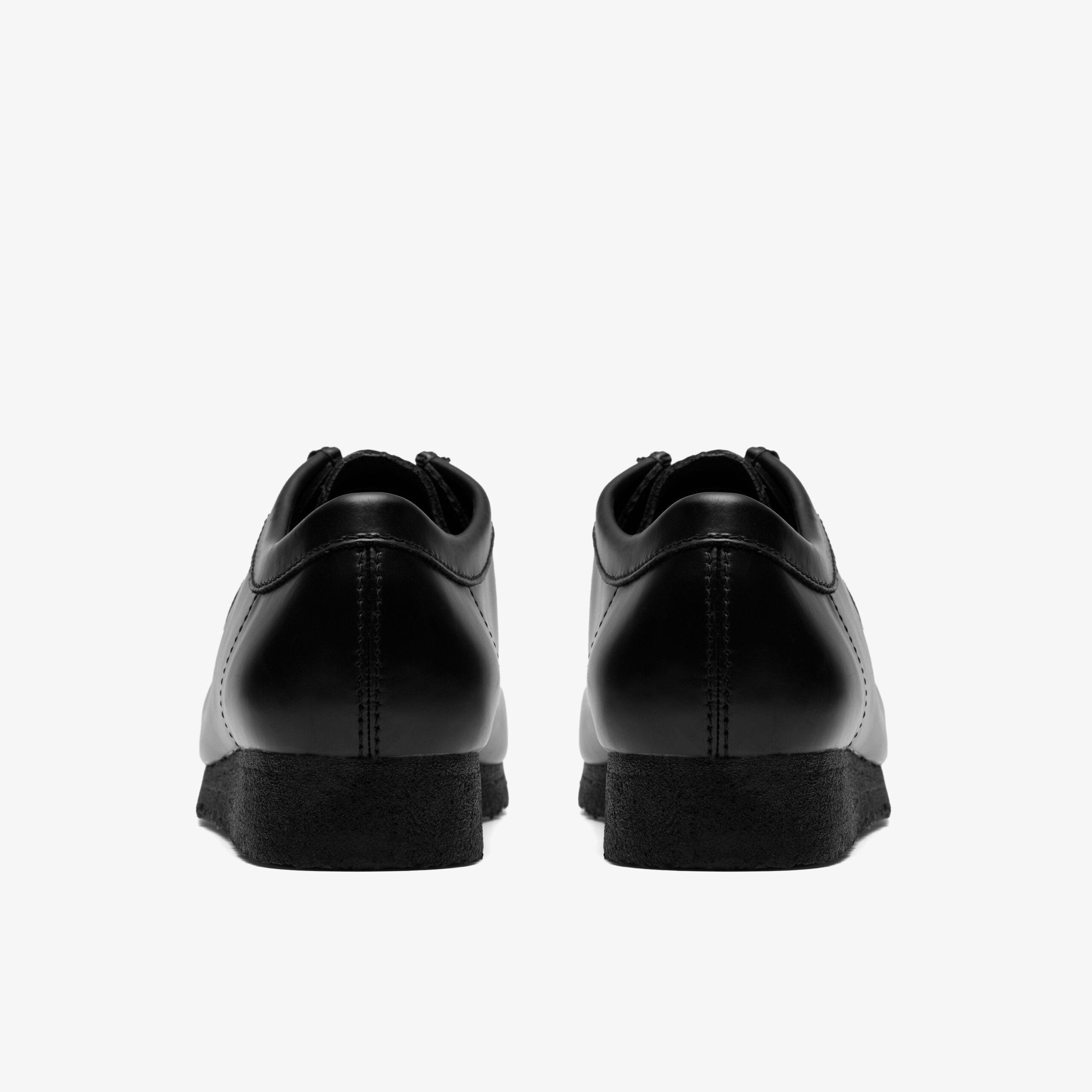 Wallabee Black Hi Shine Leather - Image 4