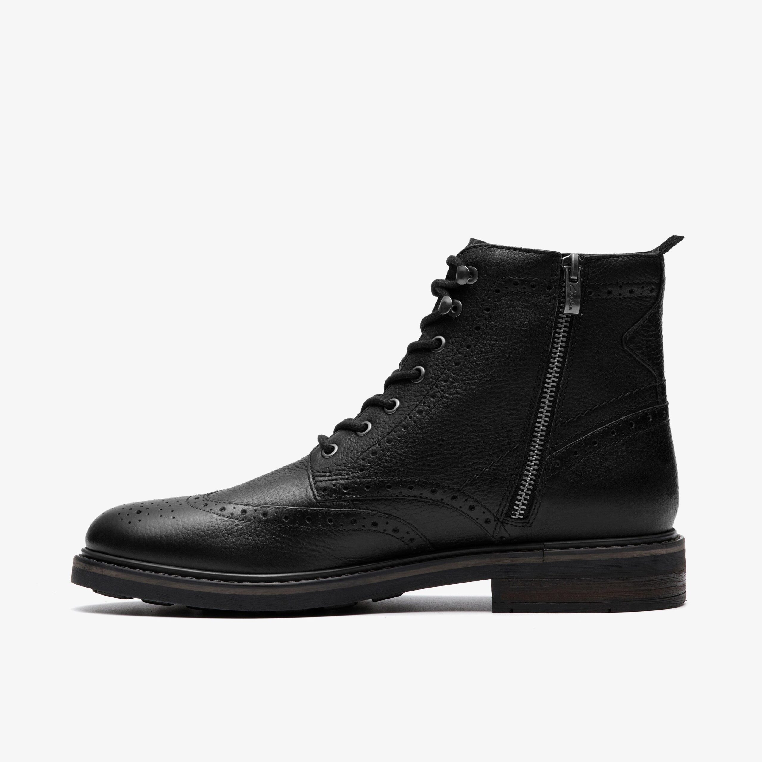 Newford Lace Boot Black Leather - Image 2