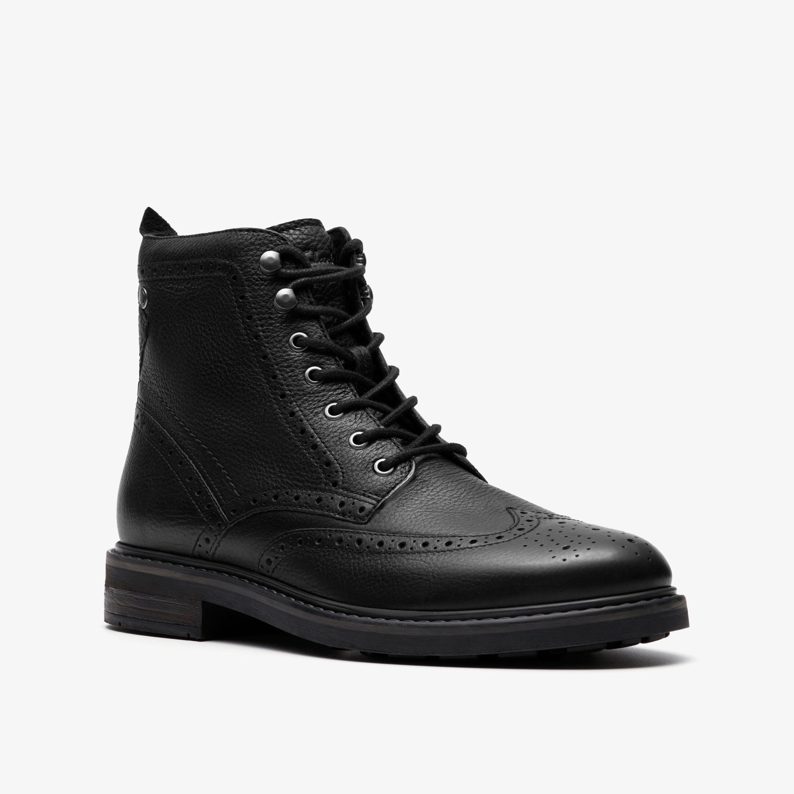 Newford Lace Boot Black Leather - Image 4