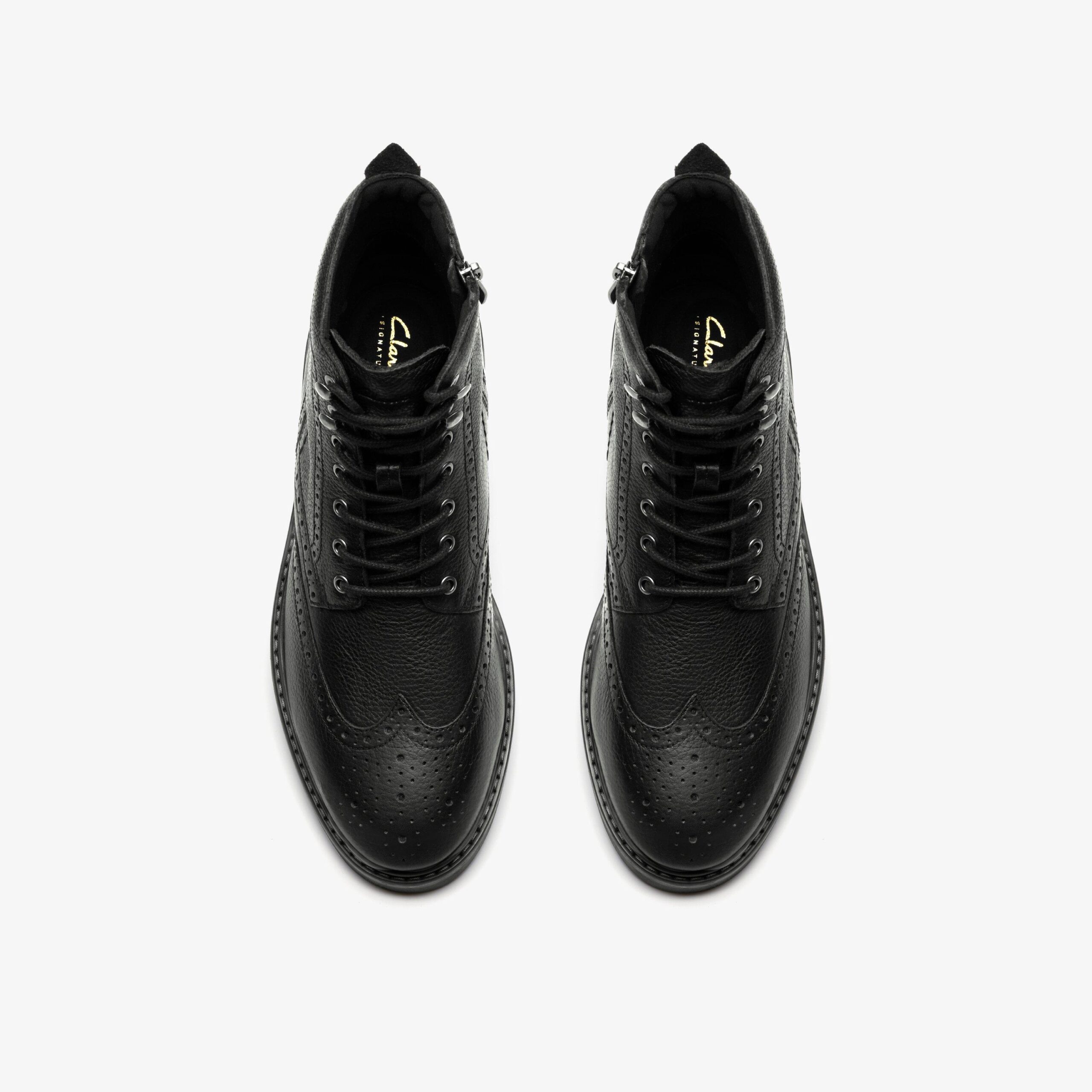 Newford Lace Boot Black Leather - Image 6