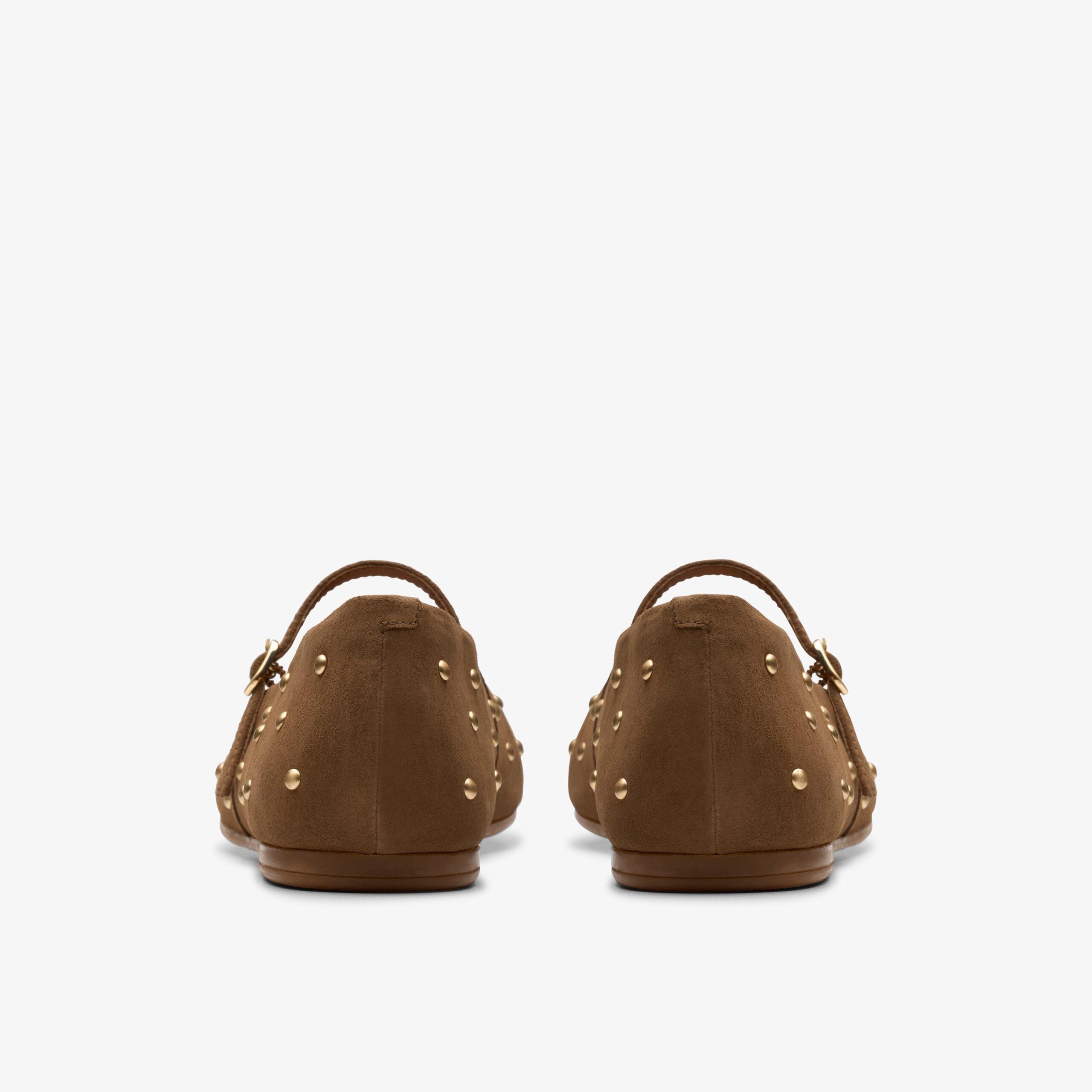 Livia Stud Walnut Suede - Image 4