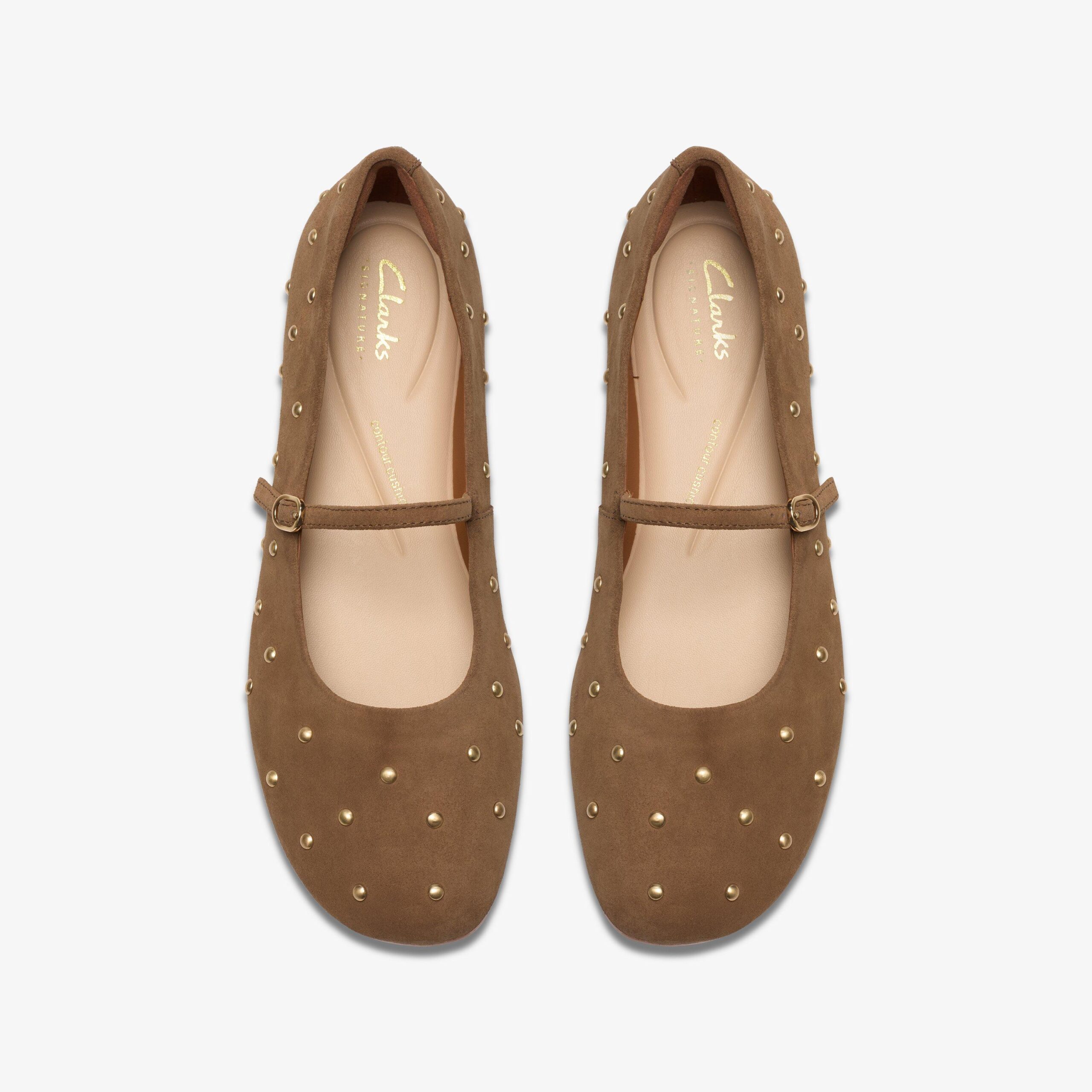 Livia Stud Walnut Suede - Image 5