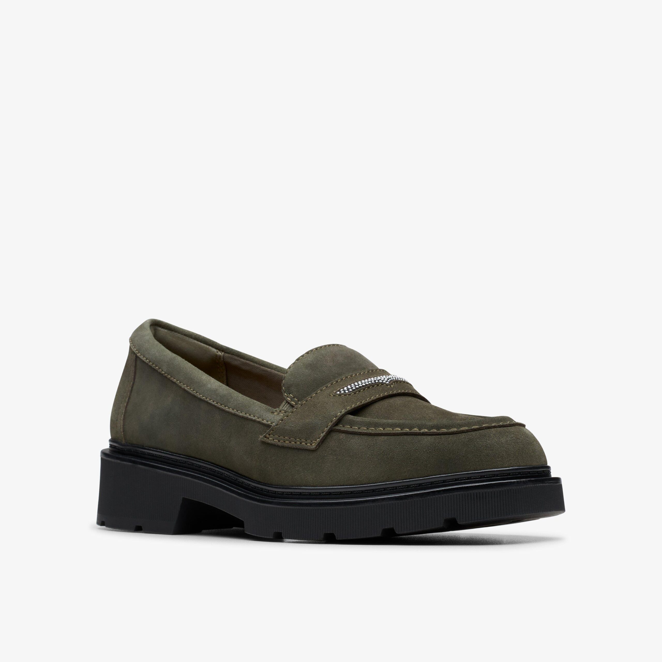 Lauryl Step Dark Olive Suede - Image 3
