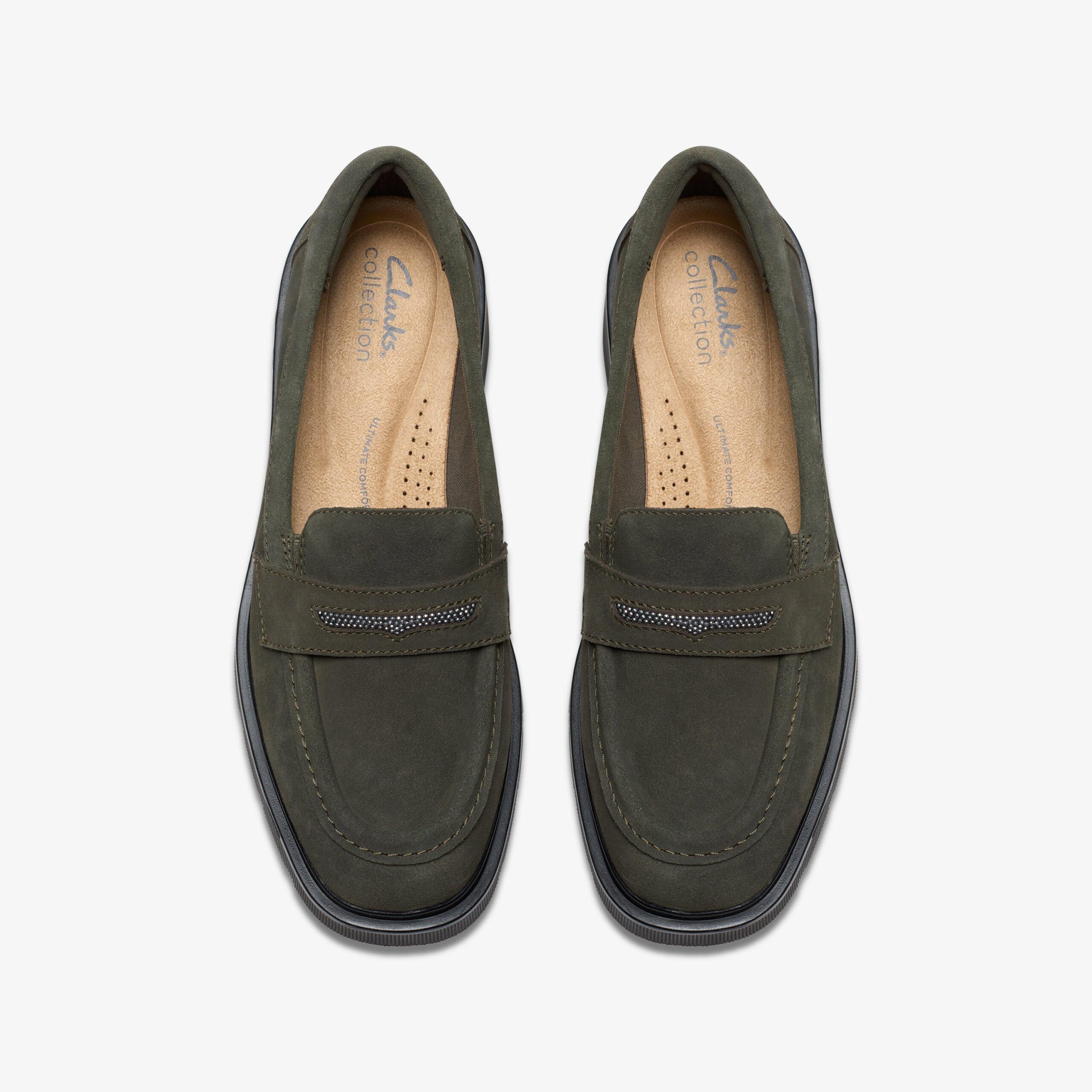 Lauryl Step Dark Olive Suede - Image 5