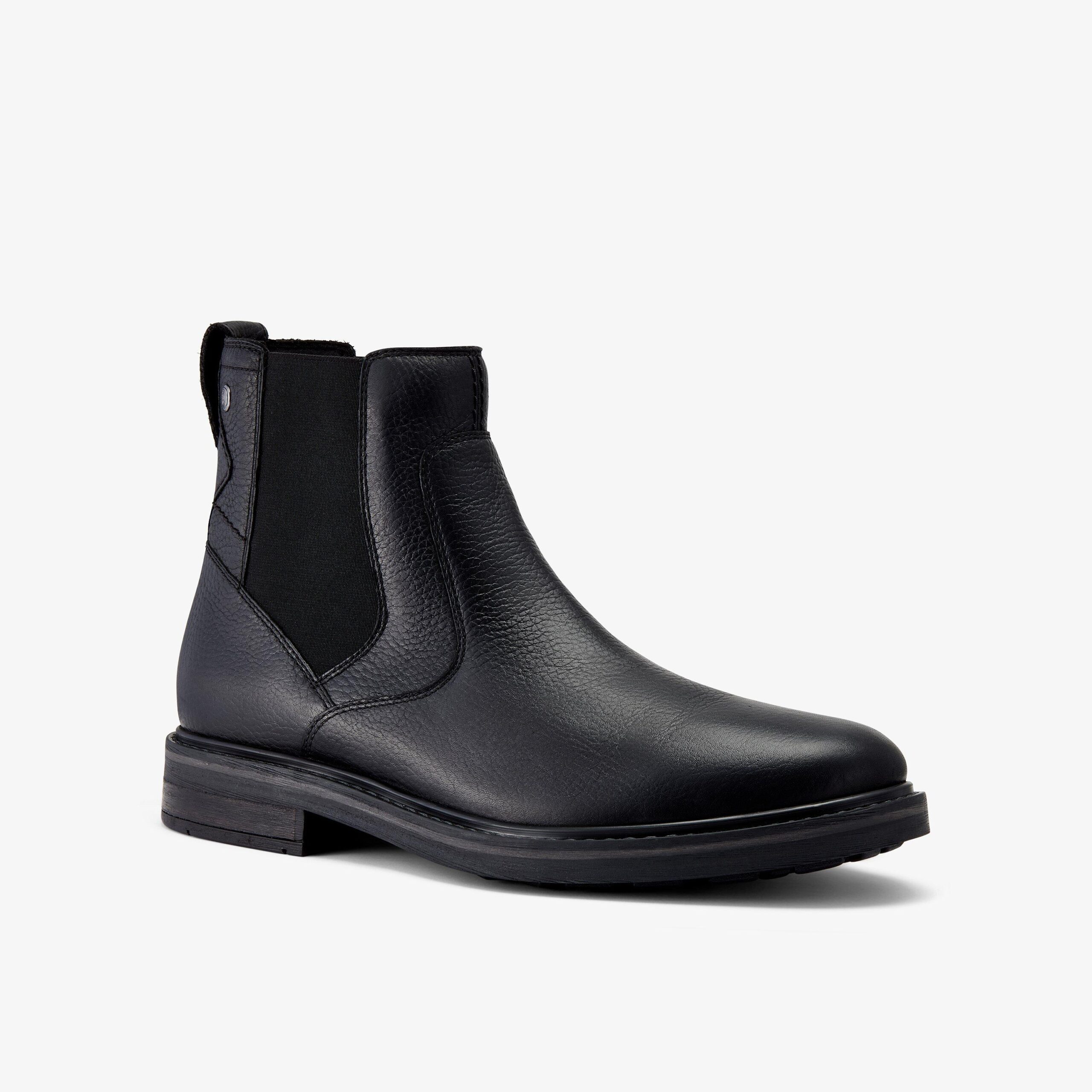 Newford Easy Waterproof Black Warmlined Leather - Image 4